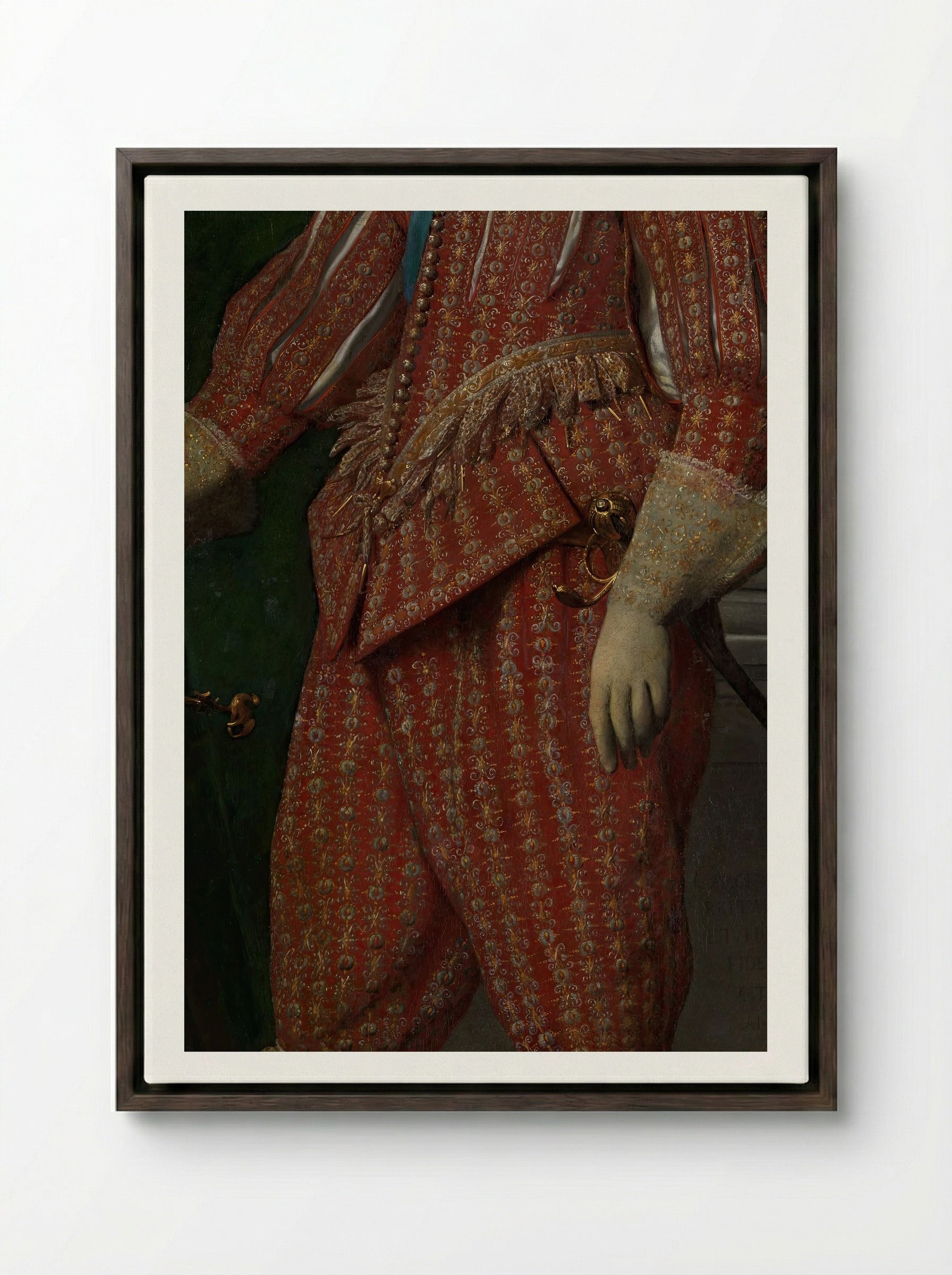 Charles I, King of England - Daniel Mijtens - Framed Canvas Dark Wood