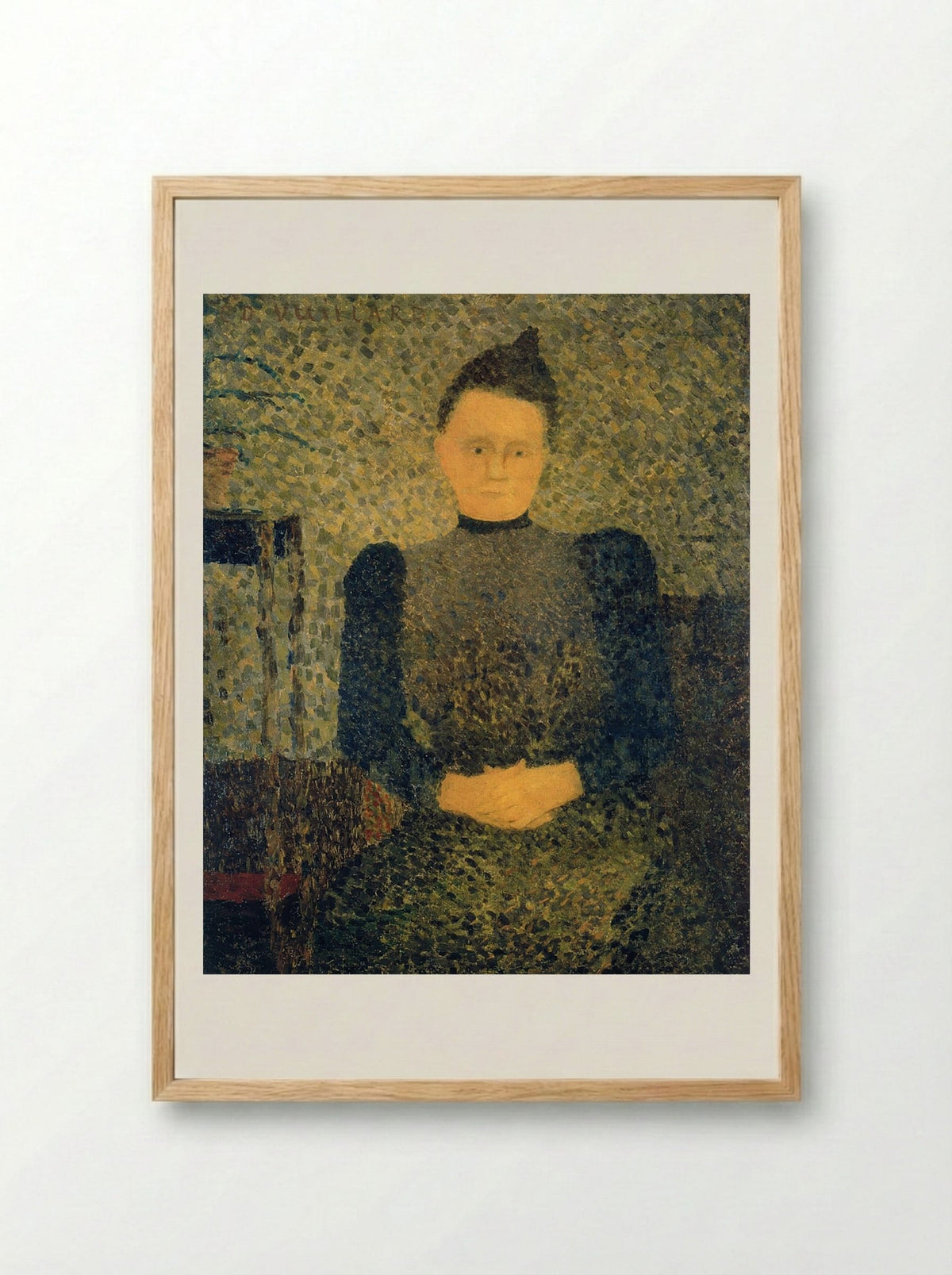 Portrait of Marie Vuillard - Édouard Vuillard - Framed Print Wood