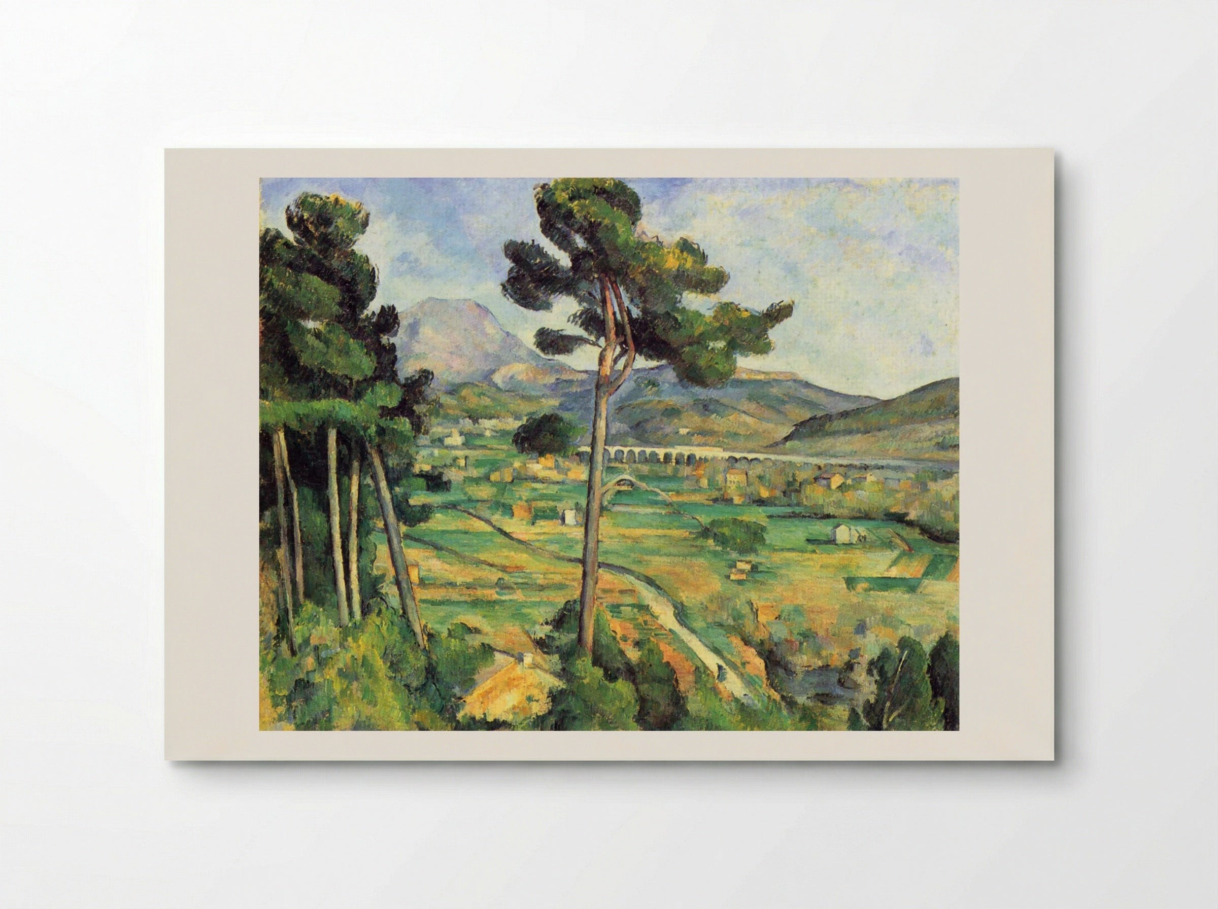 Mont Sainte-Victoire and the Viaduct of the Arc River Valley - Paul Cézanne - Poster