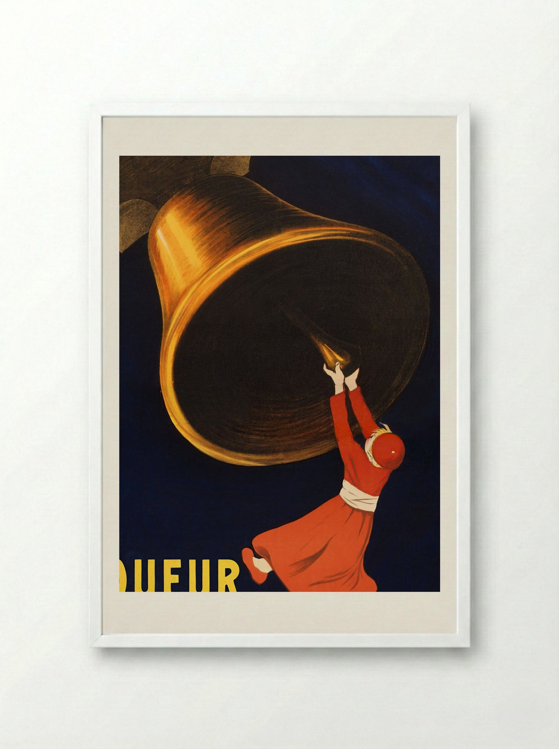 Angelus Liqueur des Salésiens de Dom Bosco - Leonetto Cappiello - Framed Print White