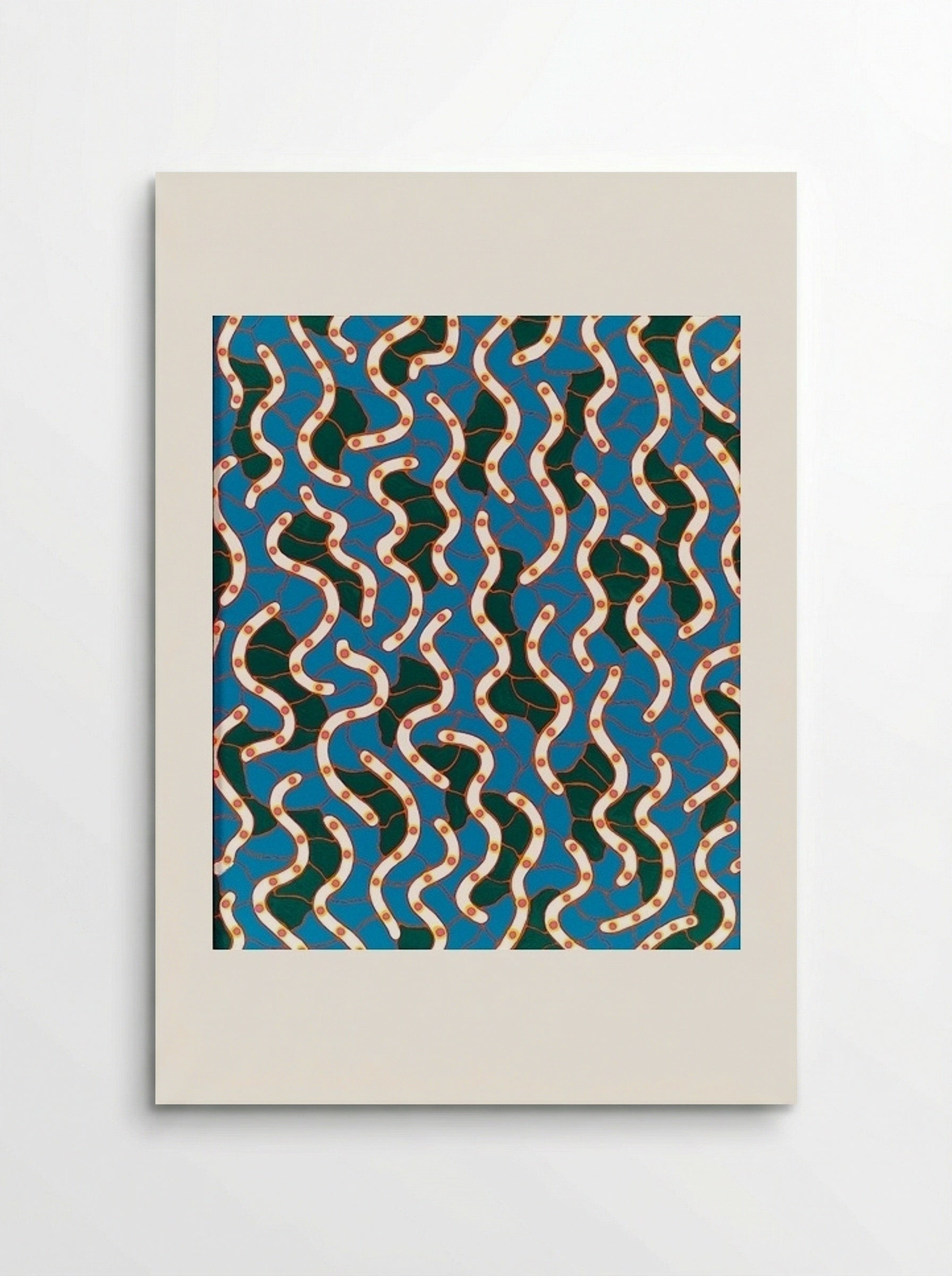 Waves on the Hudson River - Yayoi Kusama - Poster