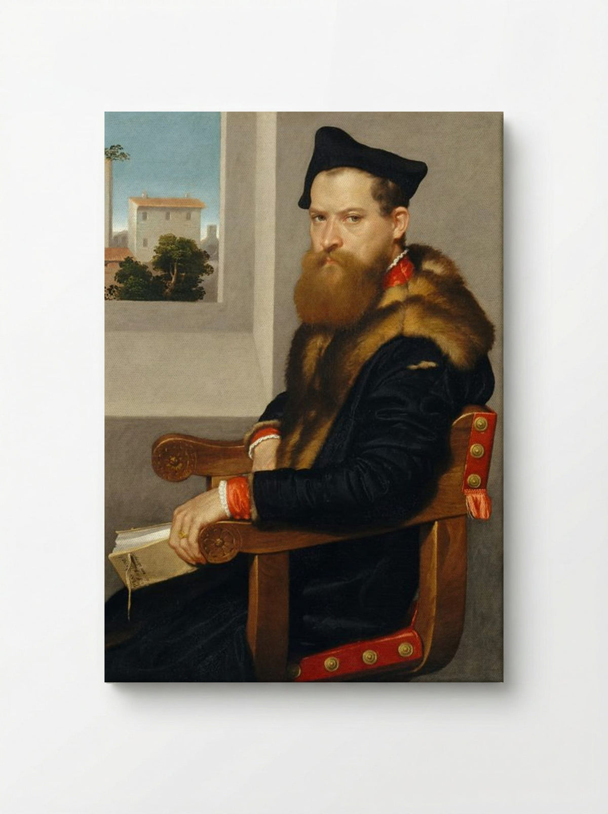 Portrait of Bartolomeo Bonghi - Giovanni Battista Moroni - Canvas