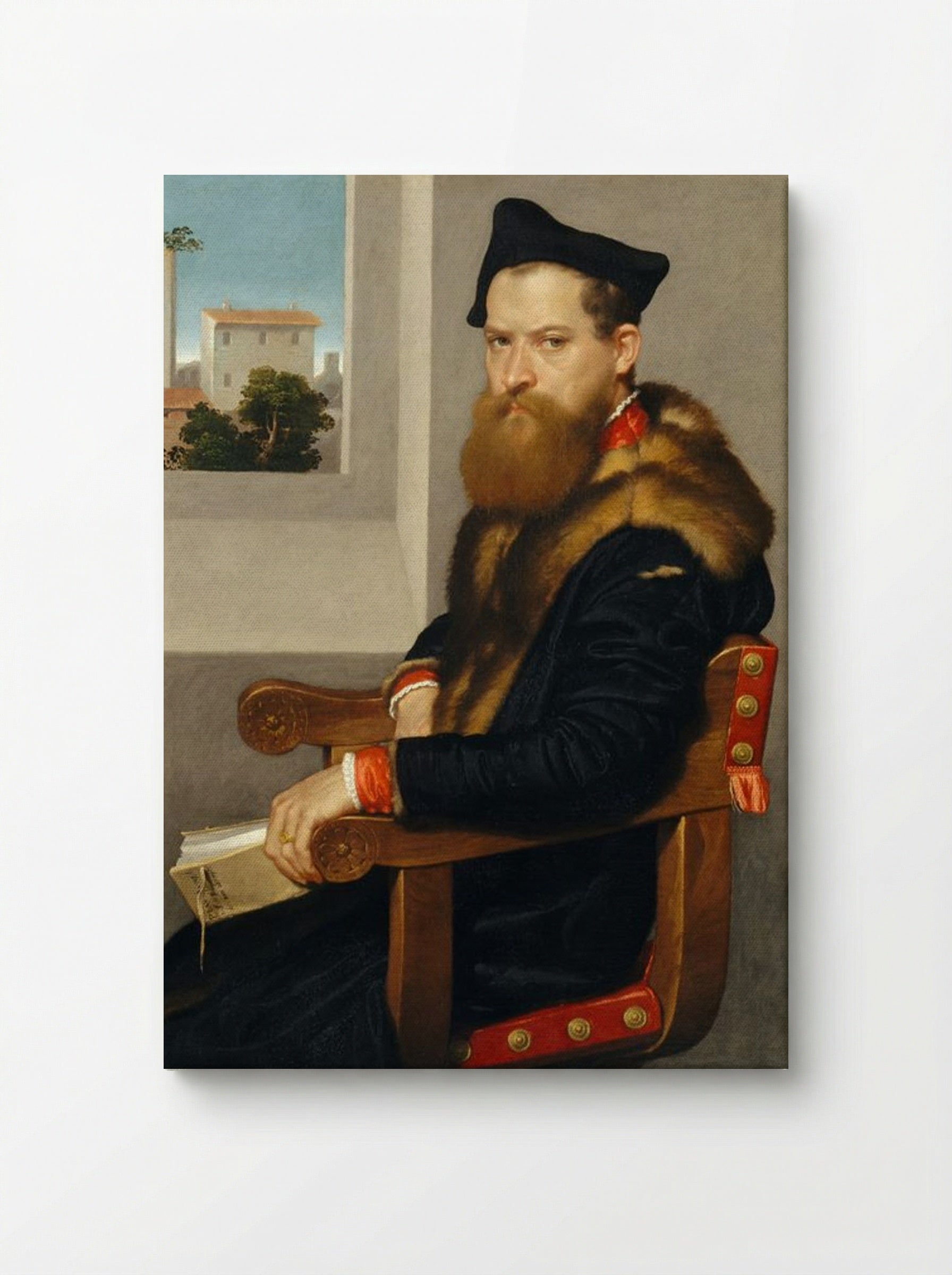 Portrait of Bartolomeo Bonghi - Giovanni Battista Moroni - Canvas