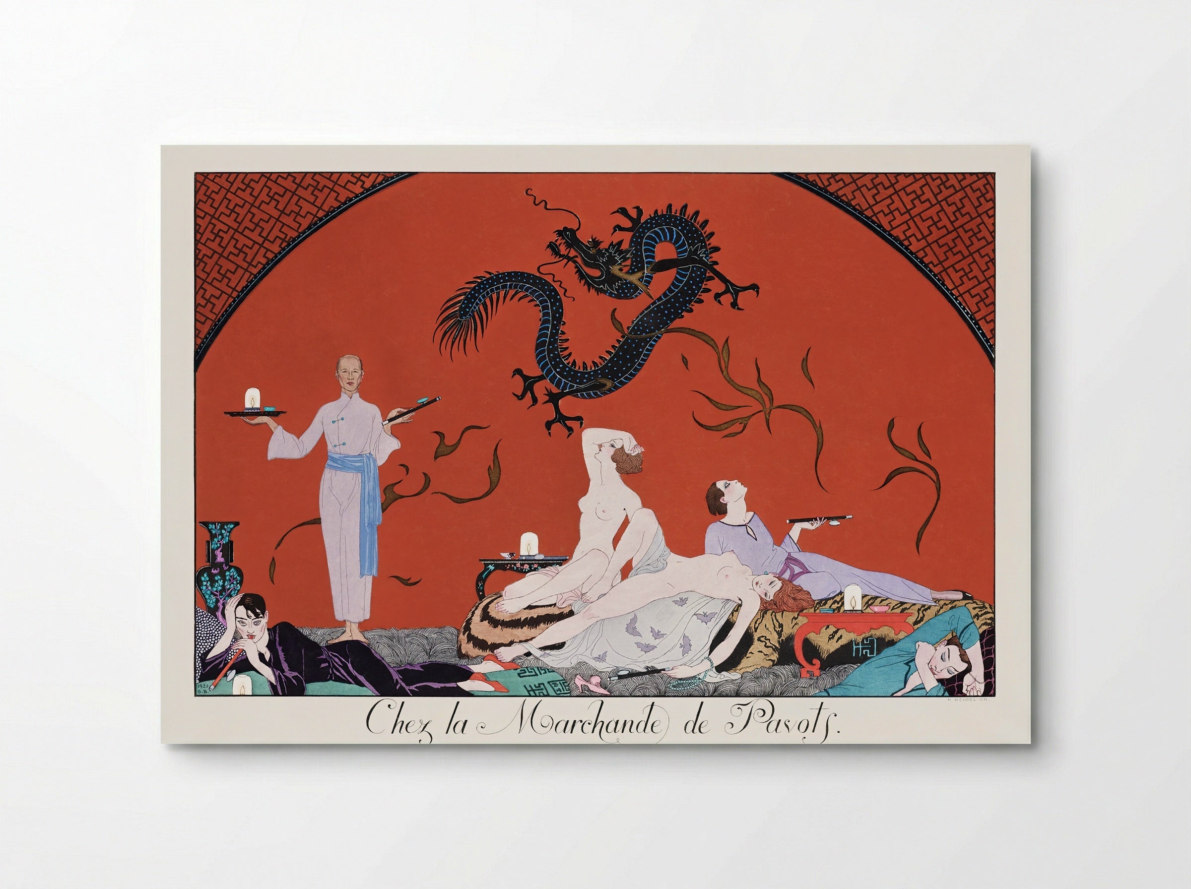 Chez la Marchande de Pavots - George Barbier - Poster