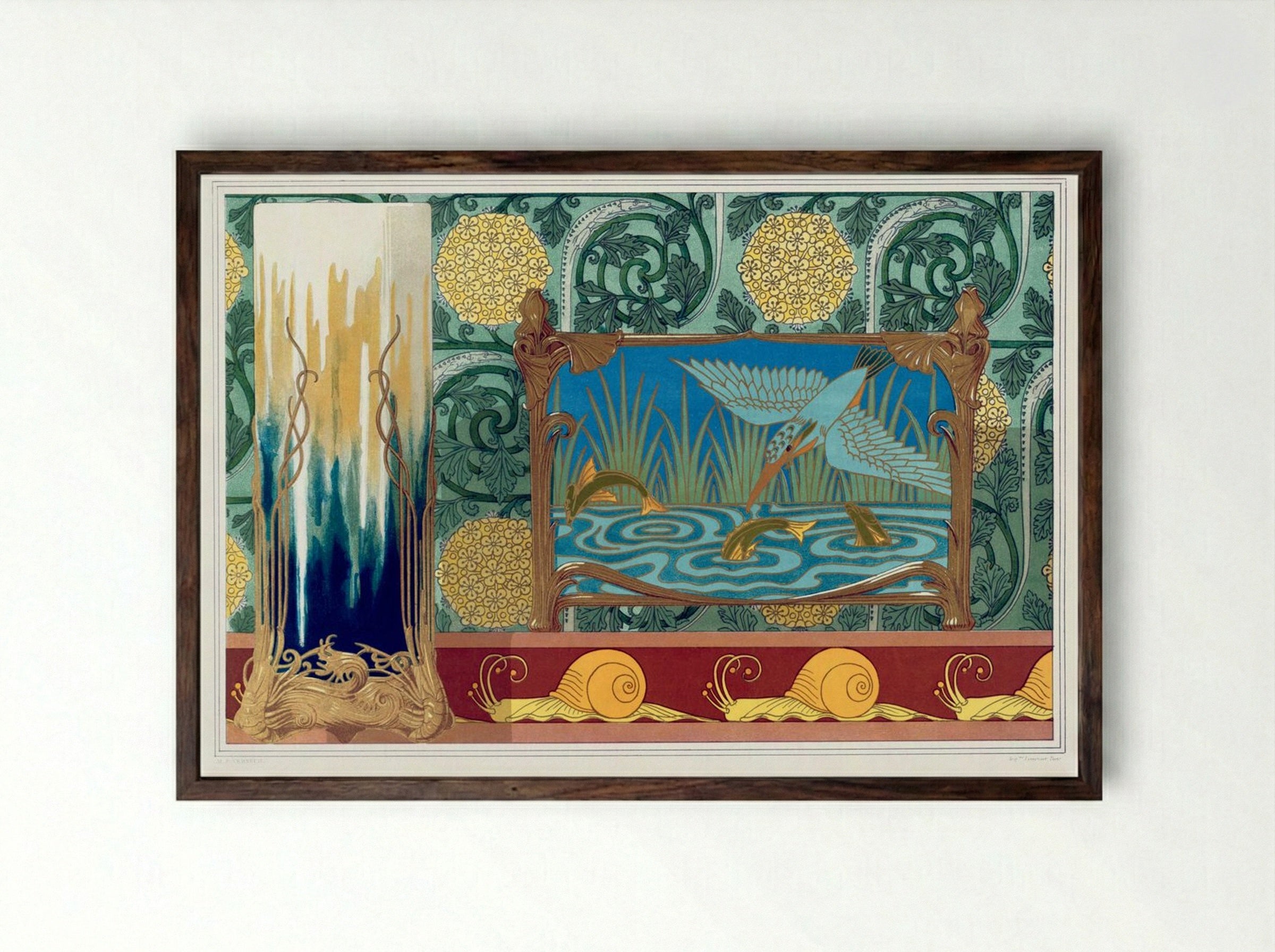 L'Animal dans la Décoration, Plate 48 - Maurice Pillard Verneuil - Framed Print Dark Wood