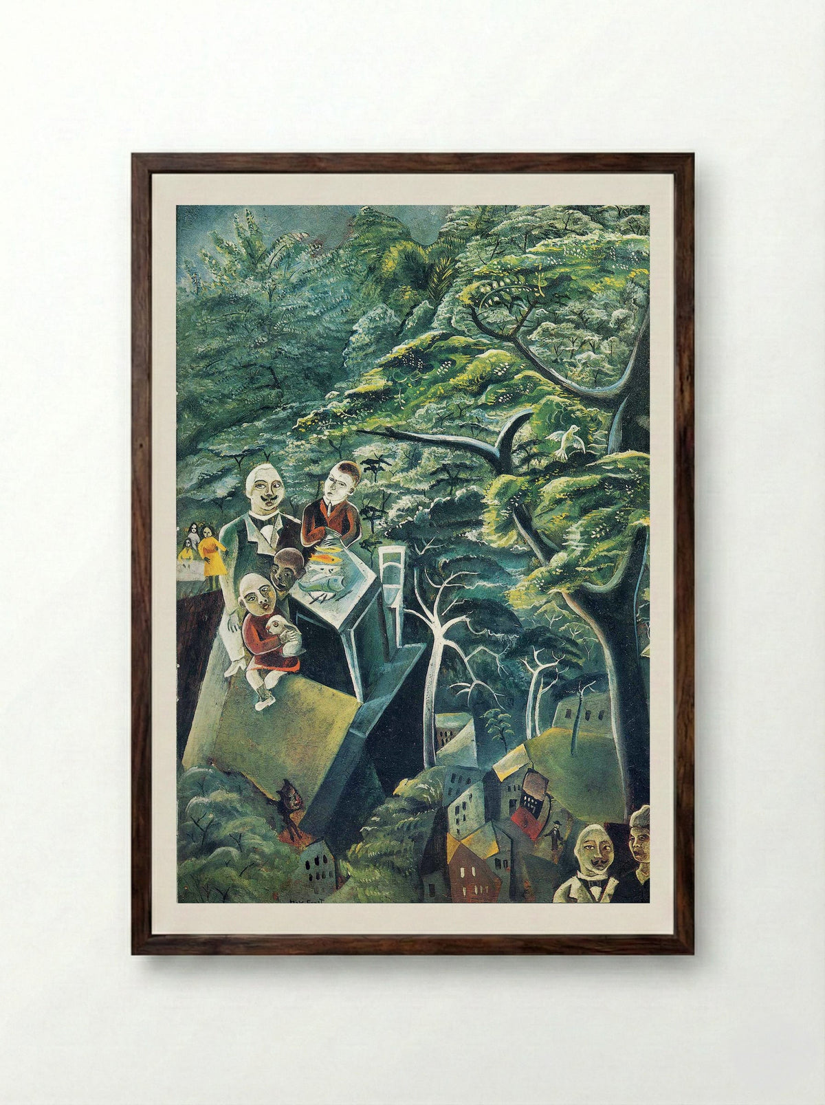 Immortality - Max Ernst - Framed Print Dark Wood