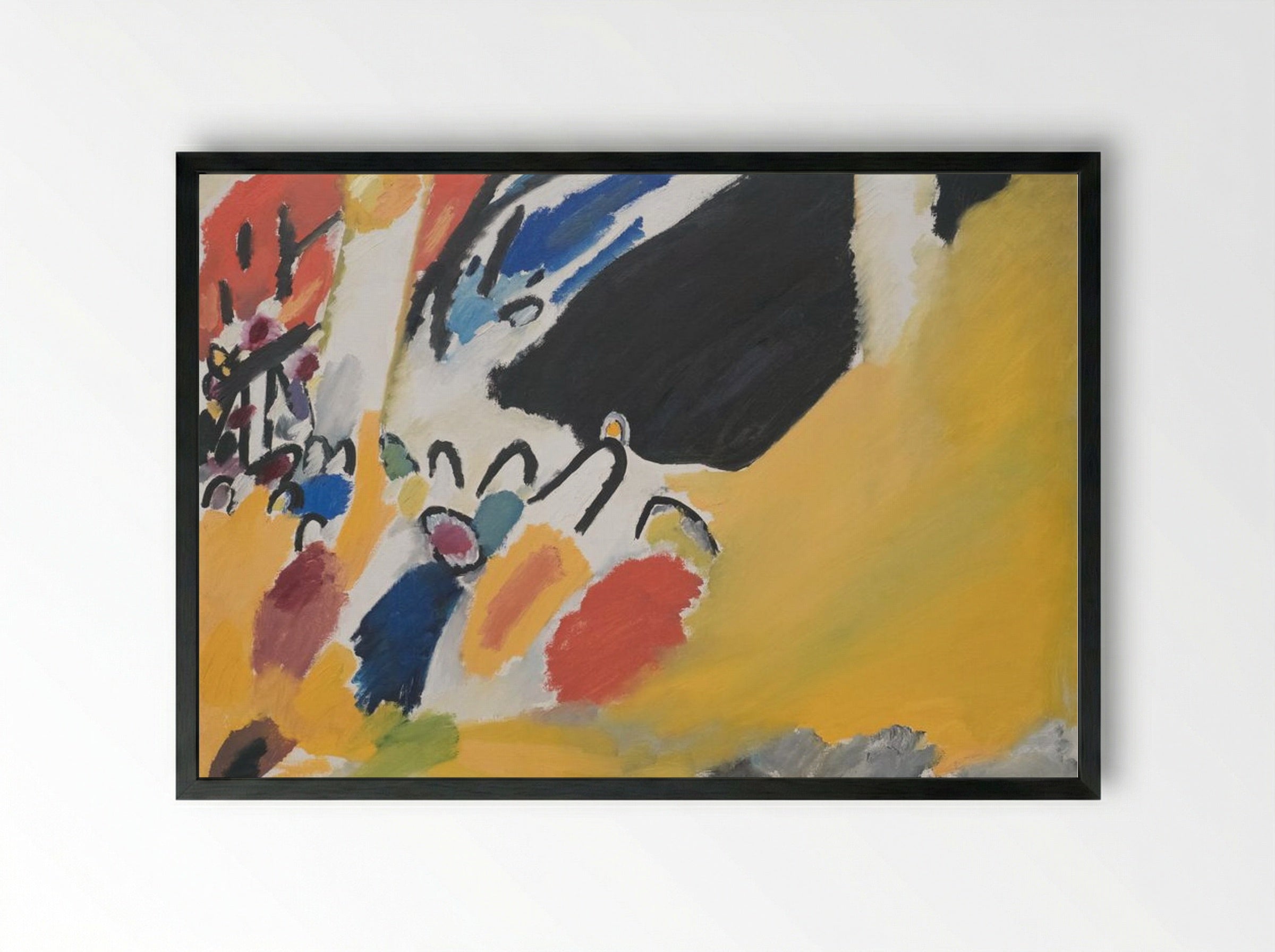 Impression III (Concert) - Wassily Kandinsky - Framed Print Black