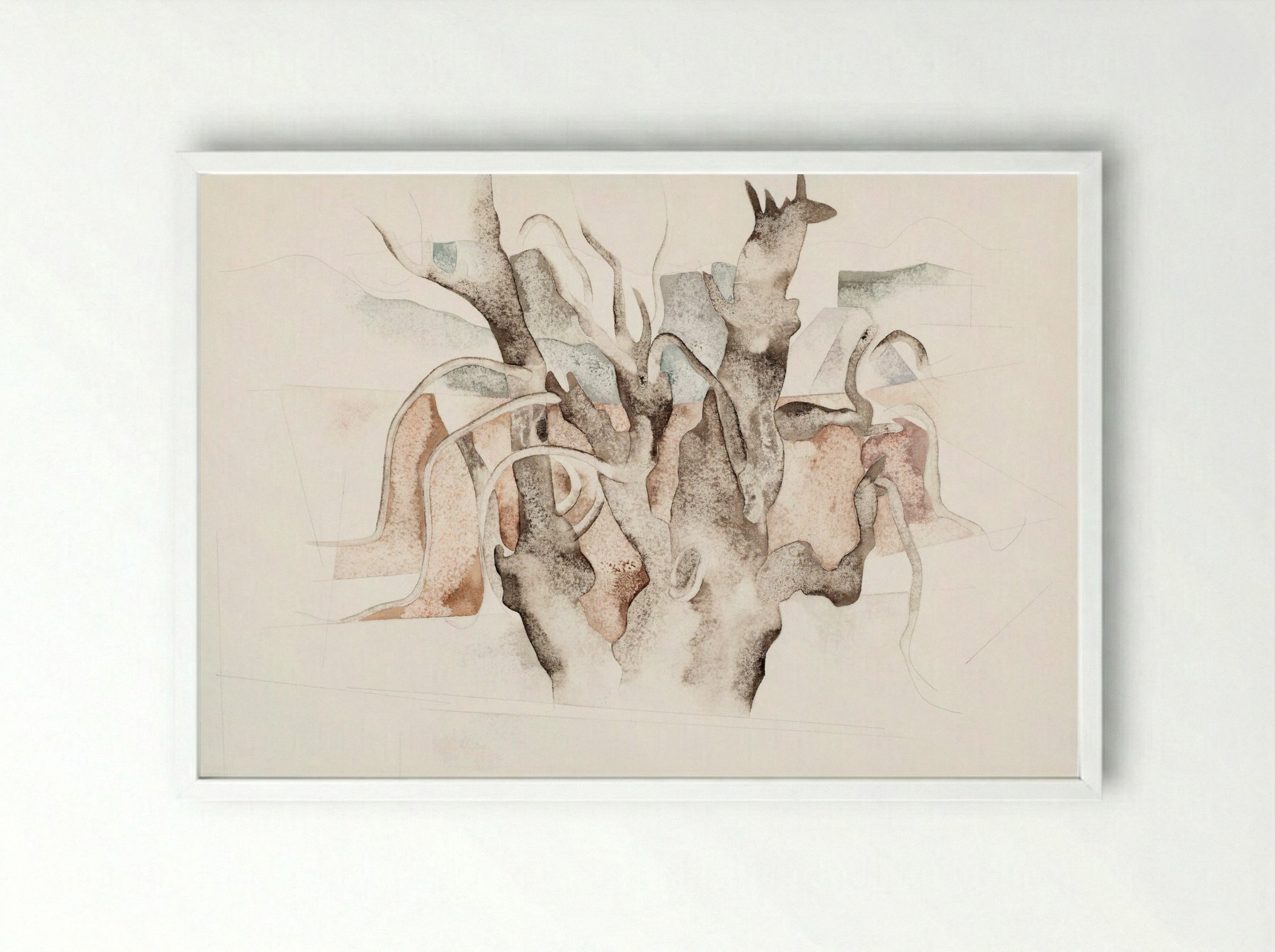 Bermuda Tree - Charles Demuth - Framed Print White