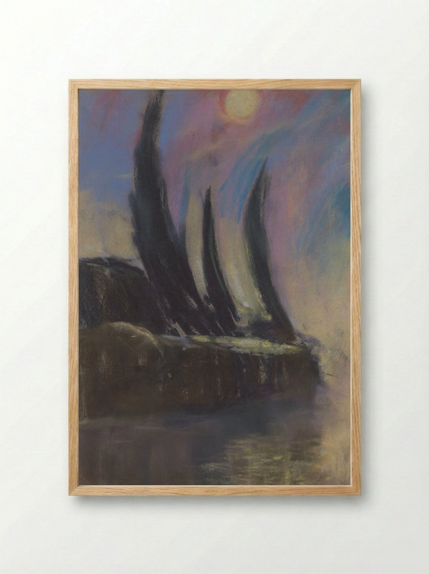 Night Mood - Zolo Palugyay - Framed Print Wood