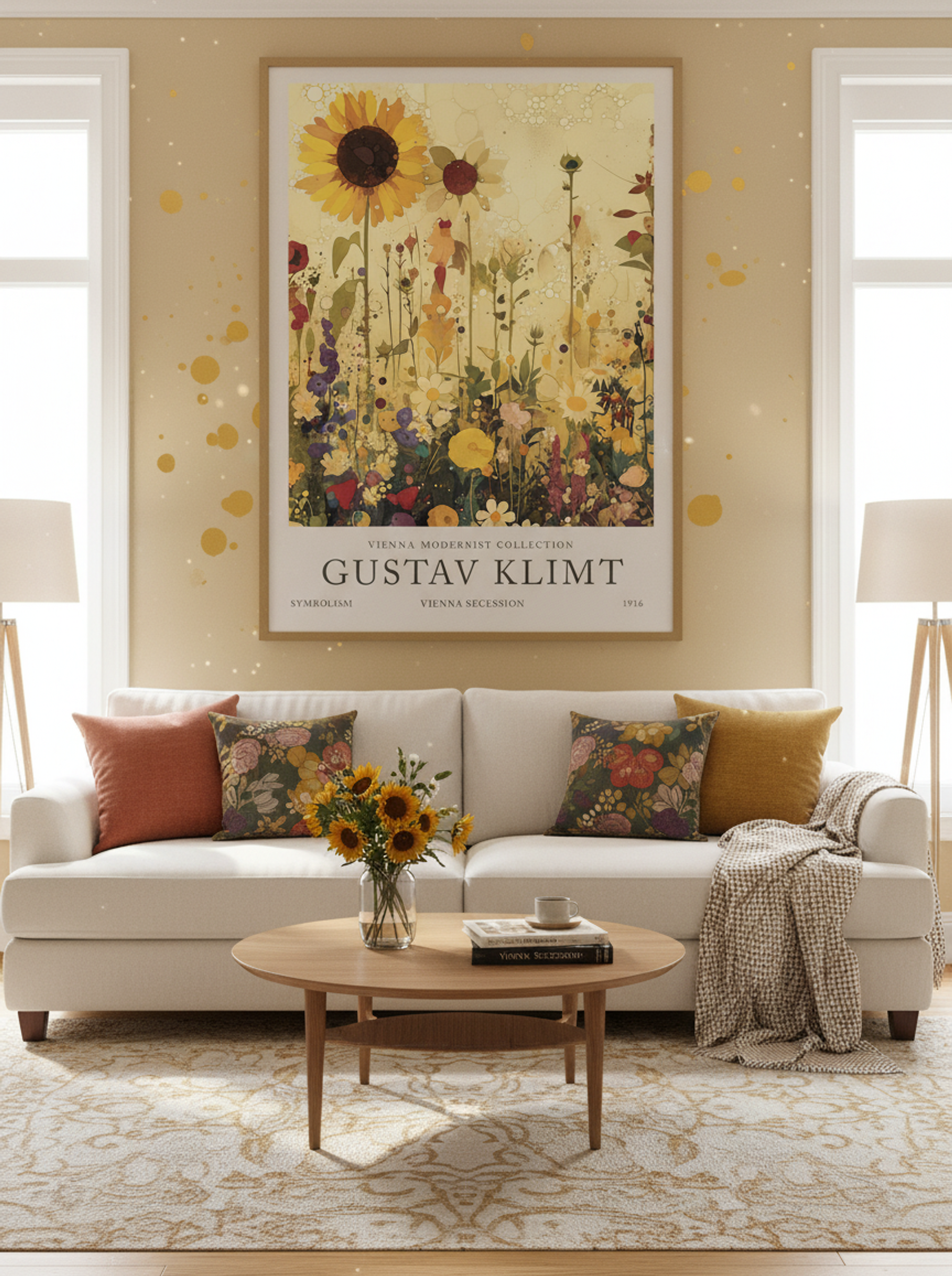 Sunflower Reverie - Gustav Klimt - Lifestyle