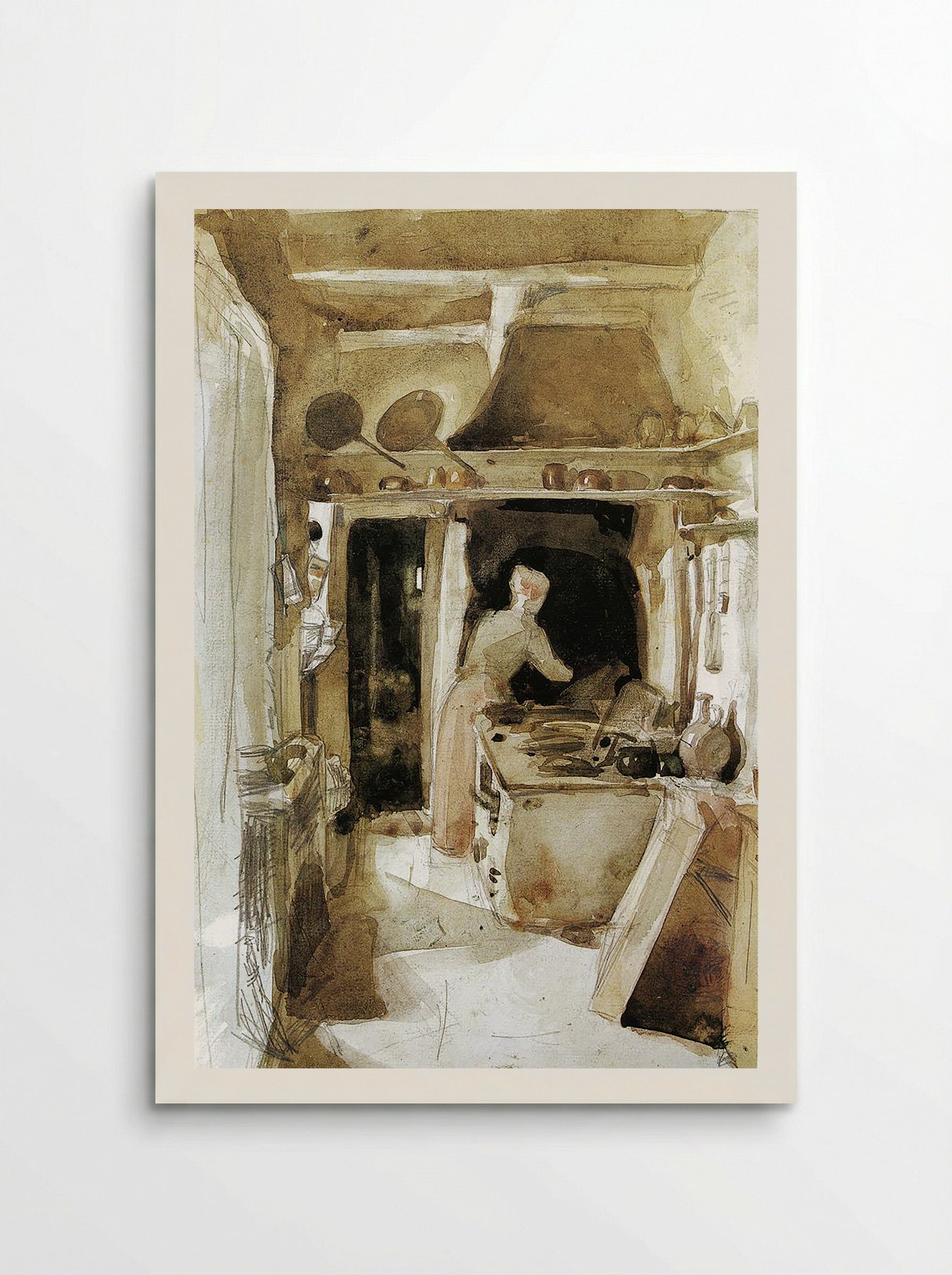 The Kitchen - Carl Larsson - Poster