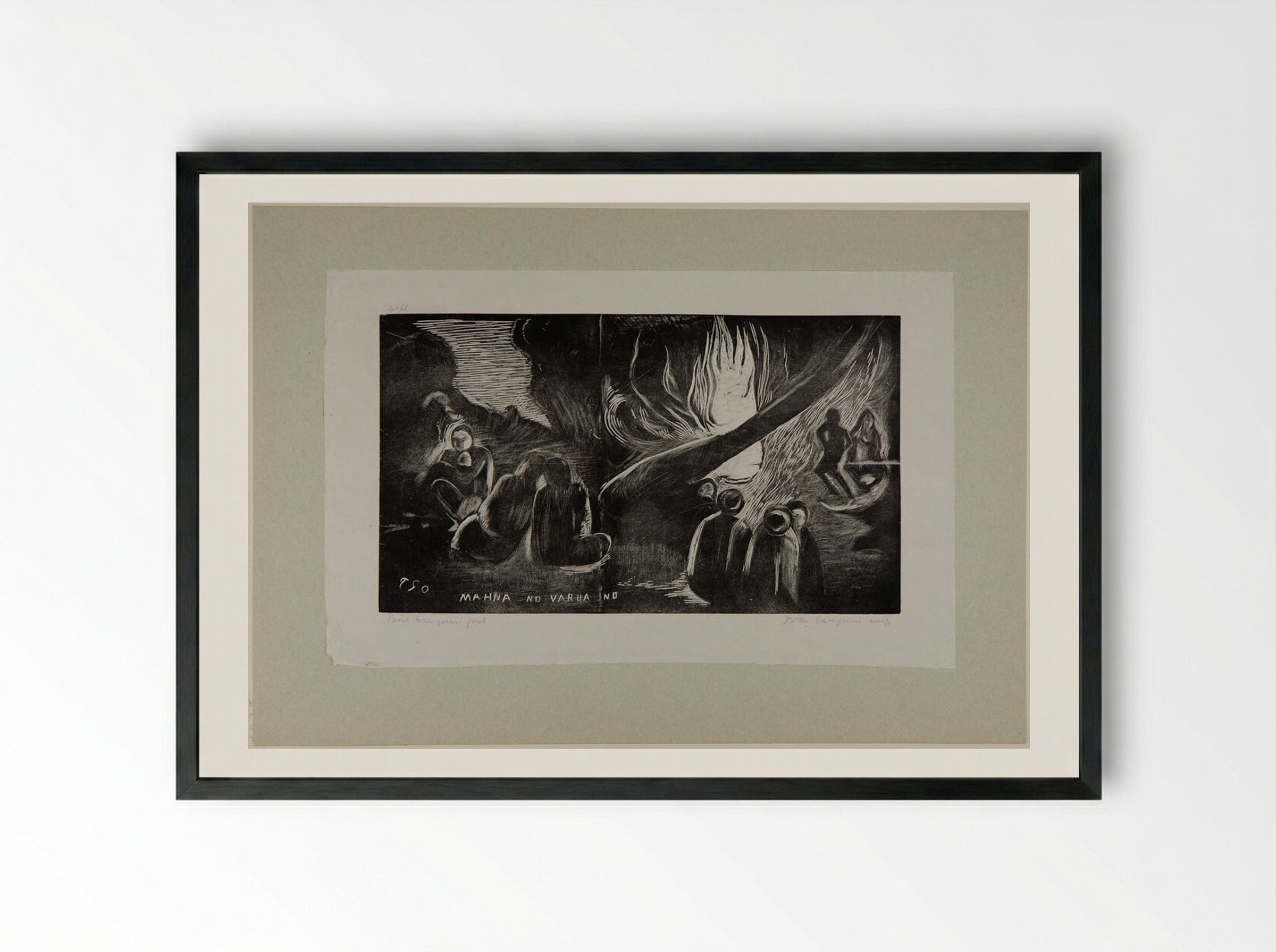 Mahna No Varua Ino - Paul Gauguin - Framed Print Black