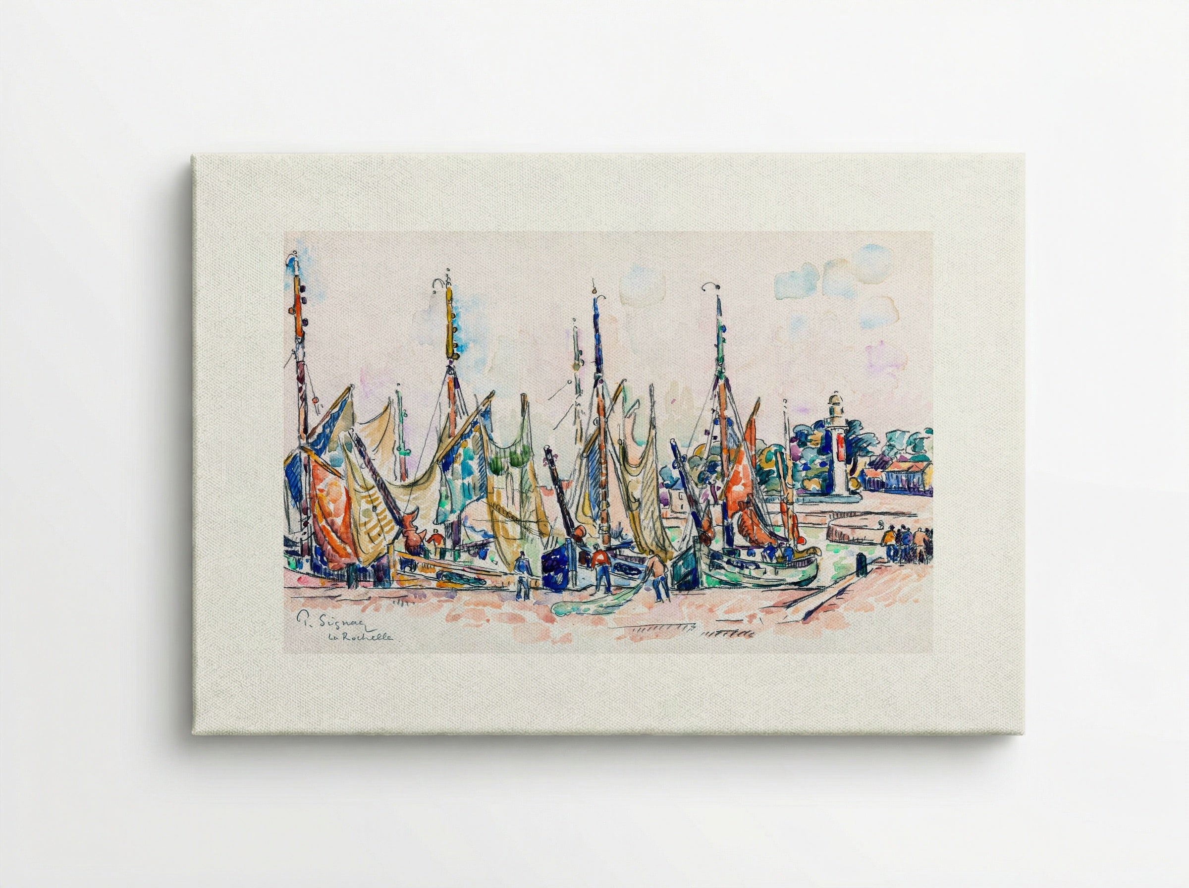 La Rochelle - Paul Signac - Canvas