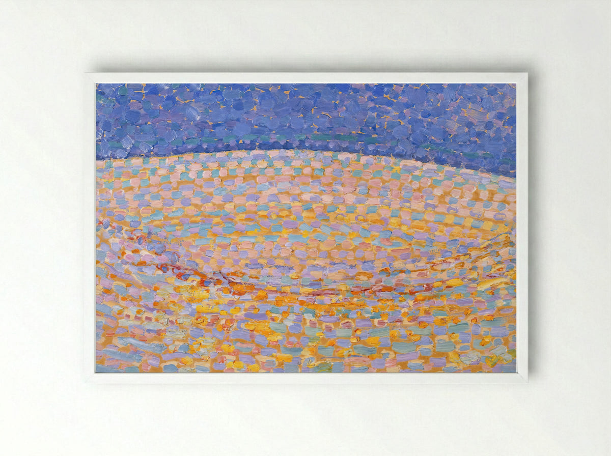 Dune III - Piet Mondrian - Framed Print White