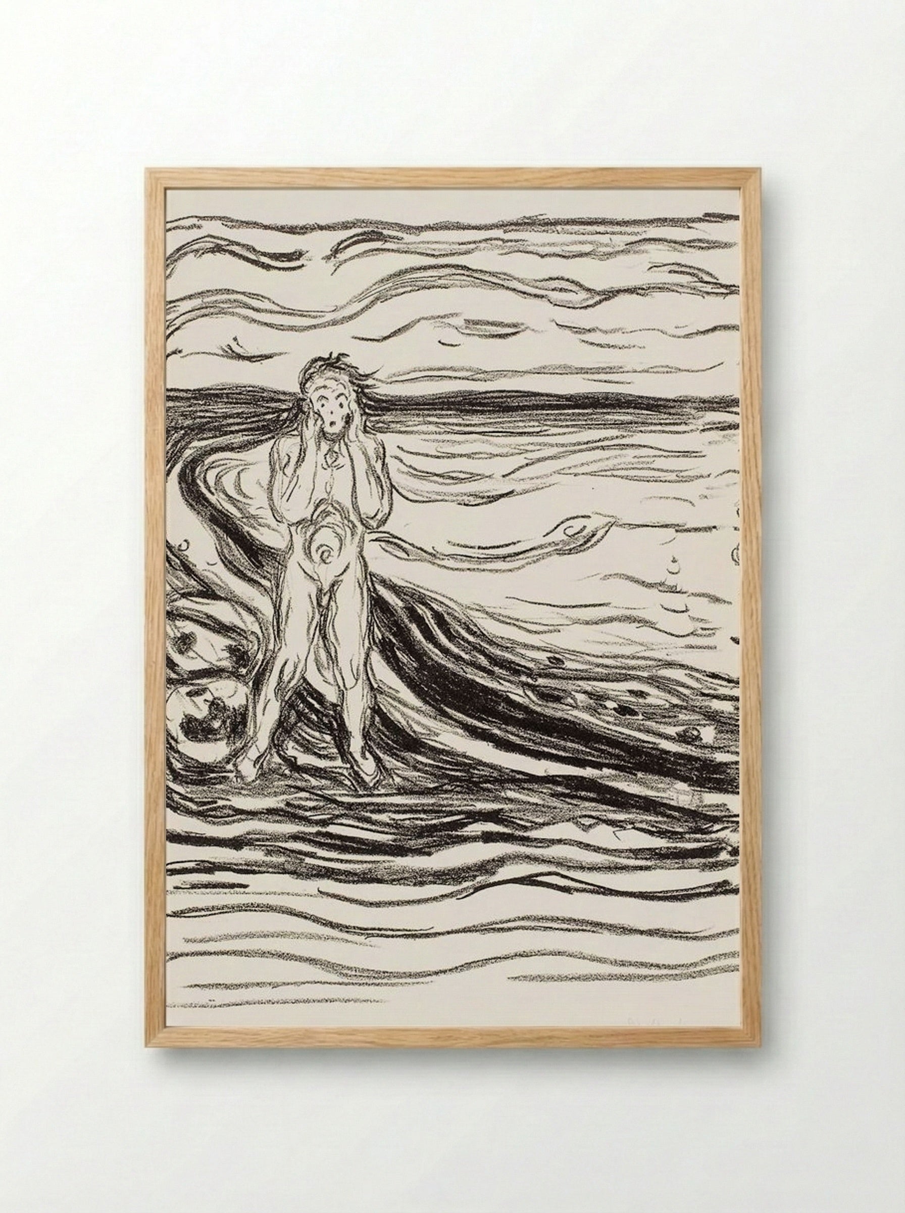 Despair - Edvard Munch - Framed Print Wood