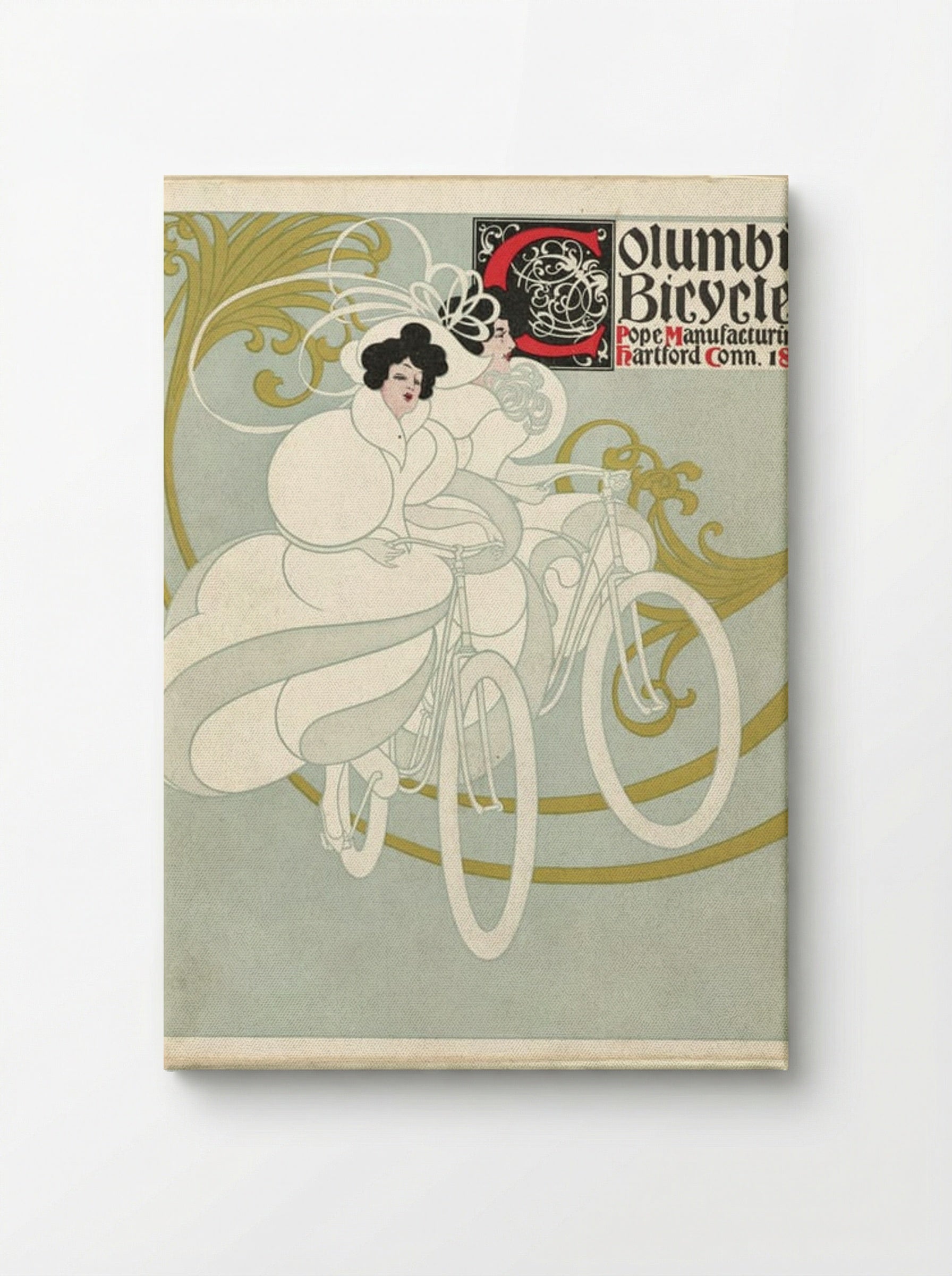 Columbia Bicycles, Pope Manufacturing Co., Hartford, Conn. - Will H. Bradley - Canvas