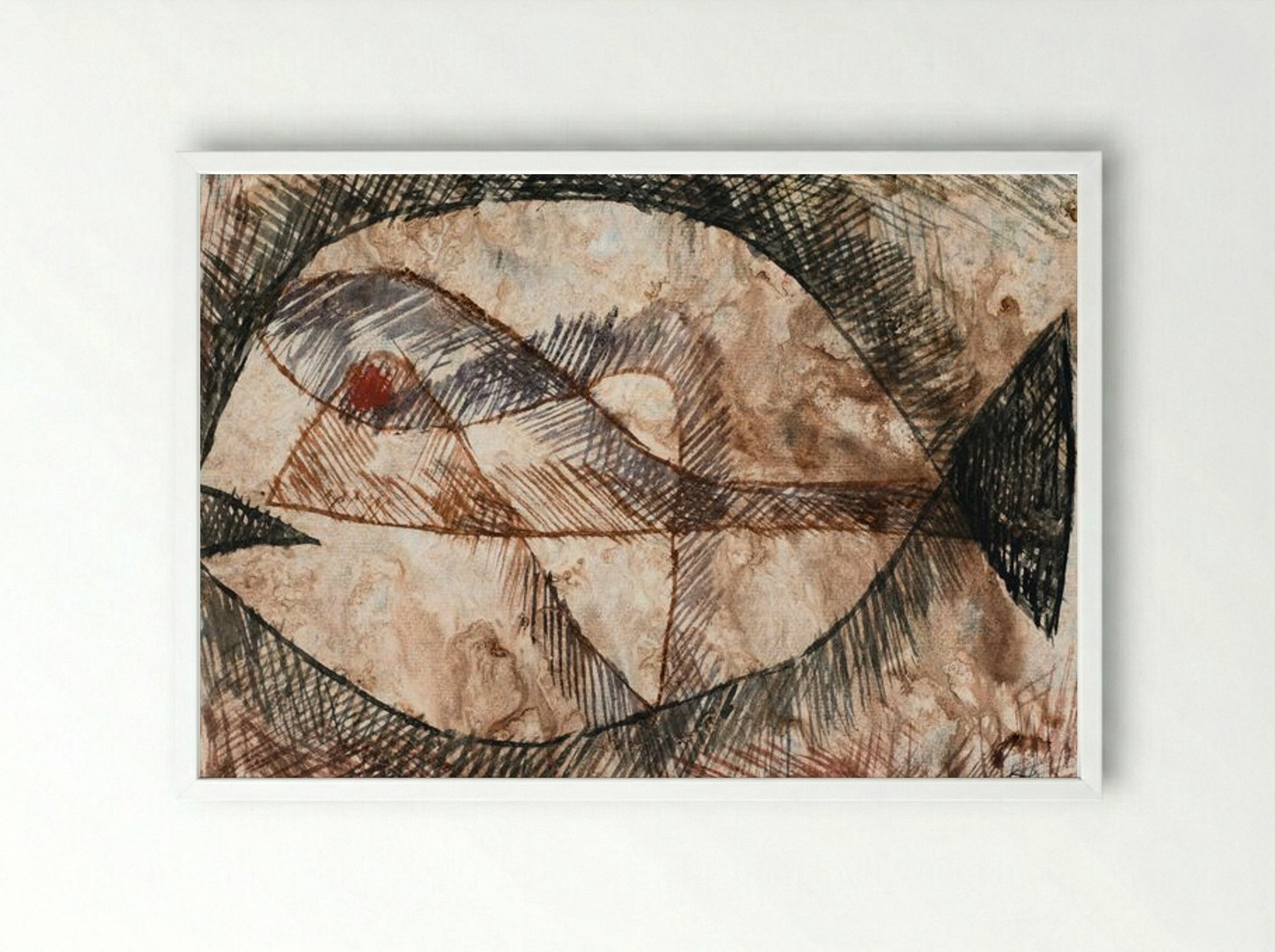Fisch - Paul Klee - Framed Print White