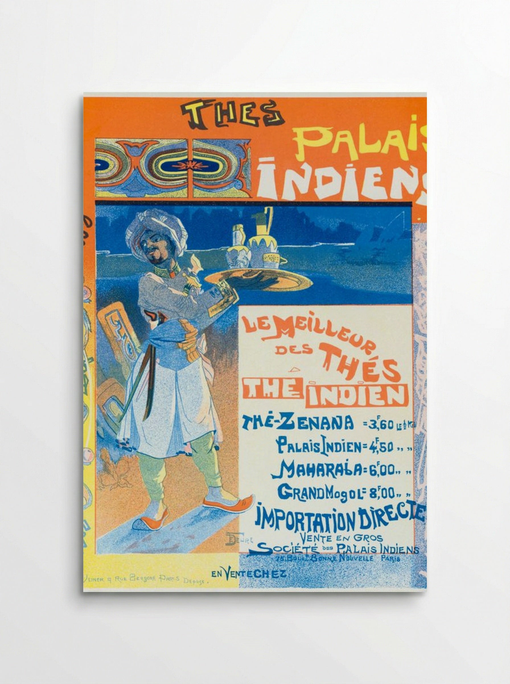 Thés du Palais Indien - Georges de Feure - Poster