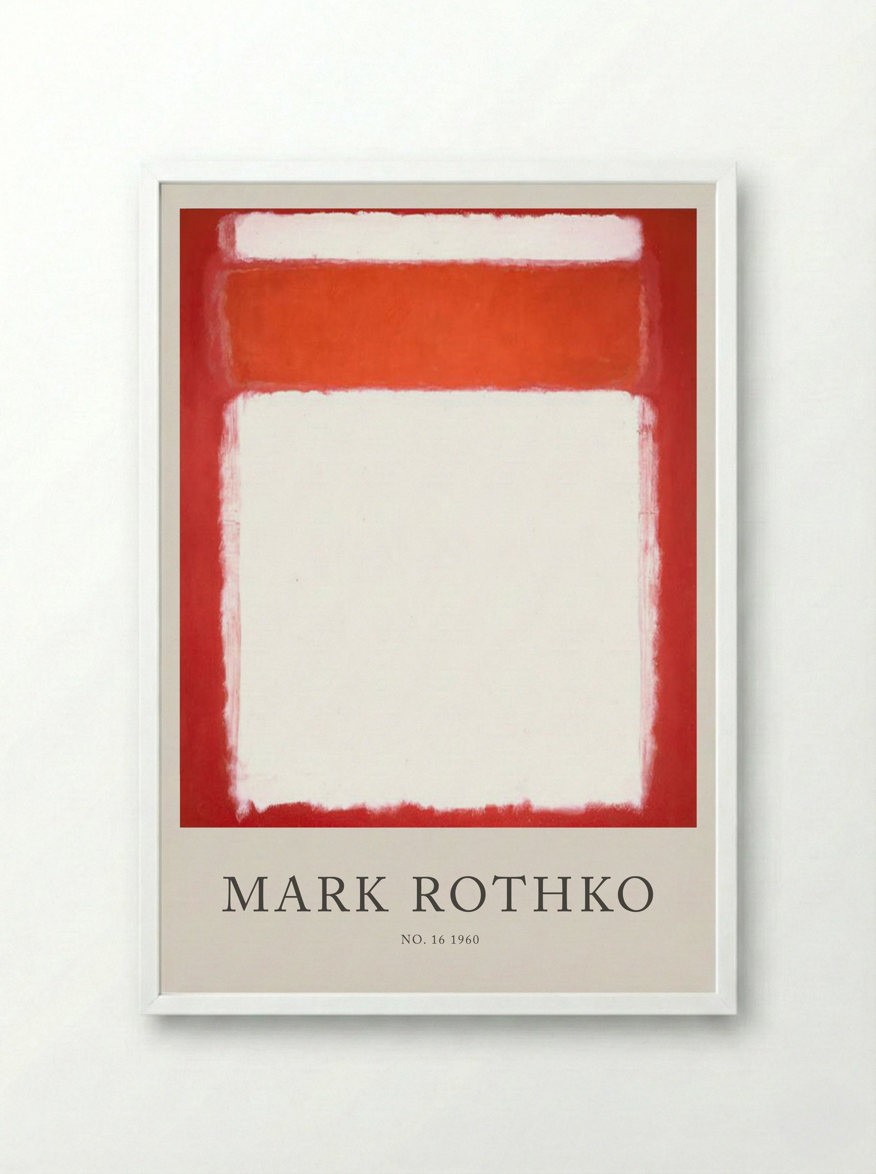 No. 16 - Mark Rothko - Framed Print White
