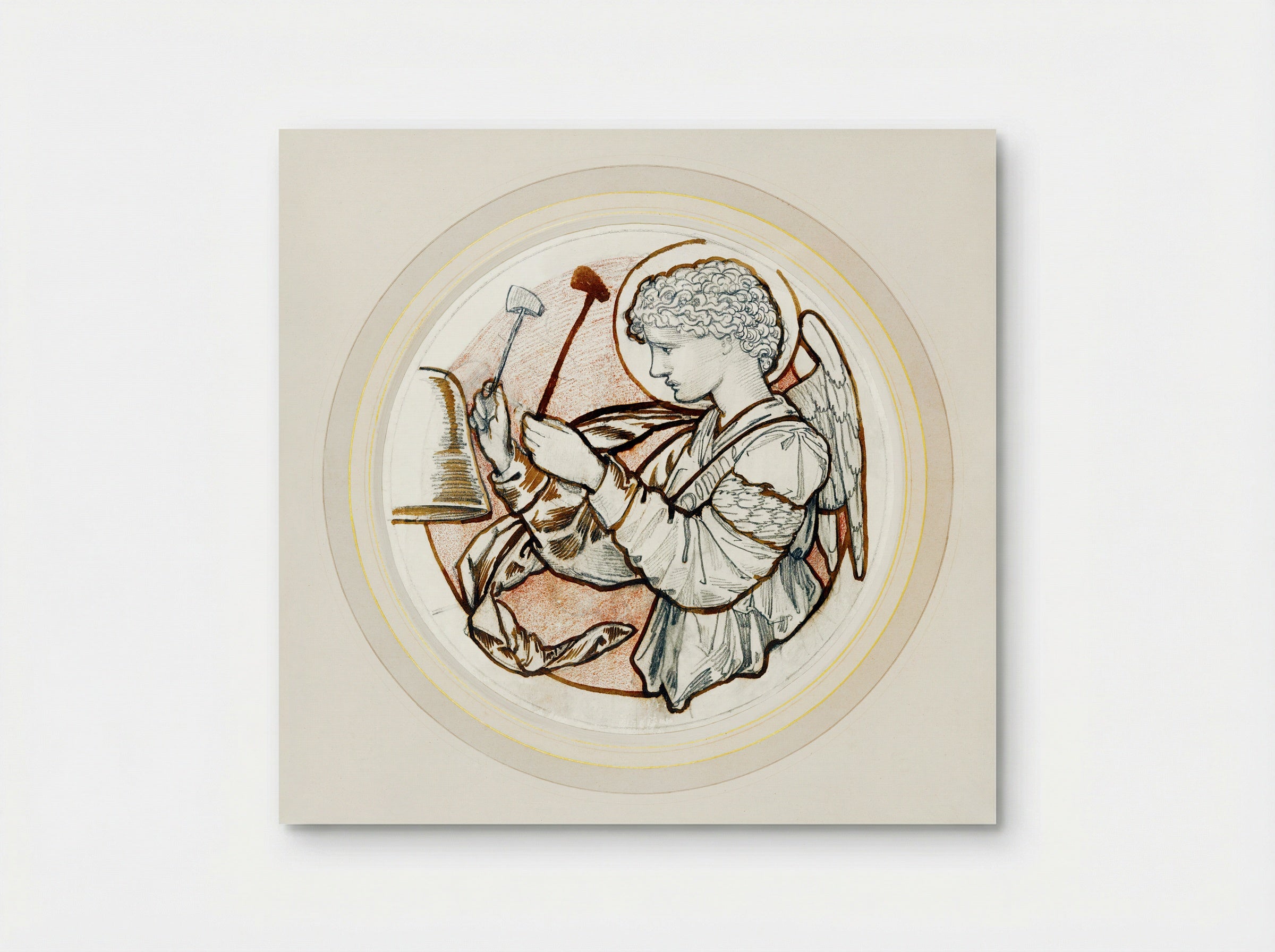 Angel Playing on Bells - Edward Burne-Jones - Poster