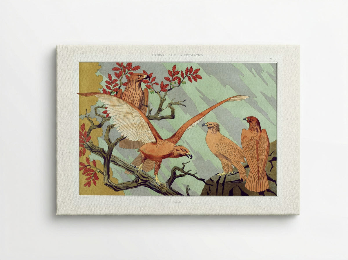 Aigles (Eagles) from L'animal dans la décoration - Maurice Pillard Verneuil - Canvas