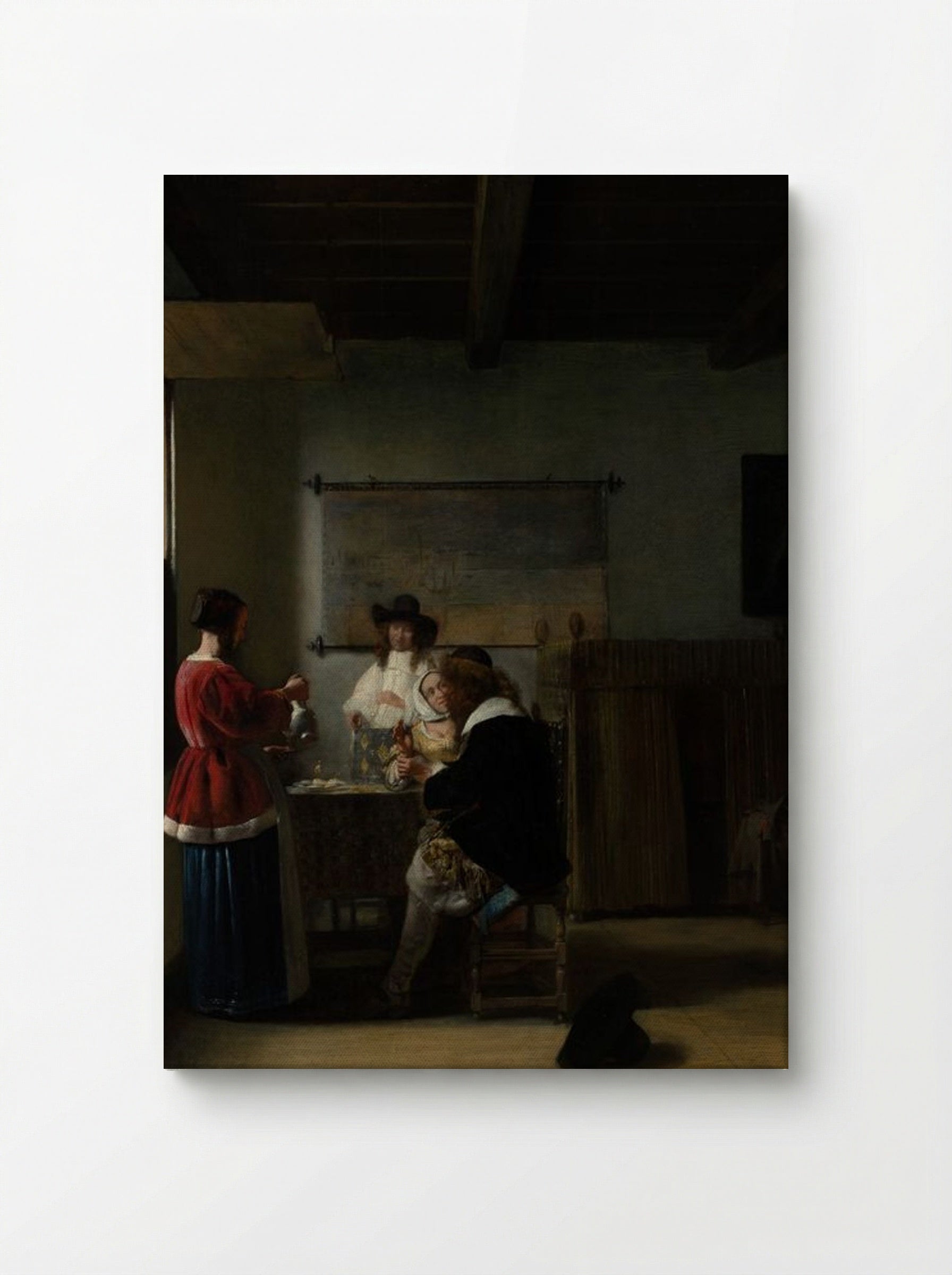 The Visit - Pieter de Hooch - Canvas