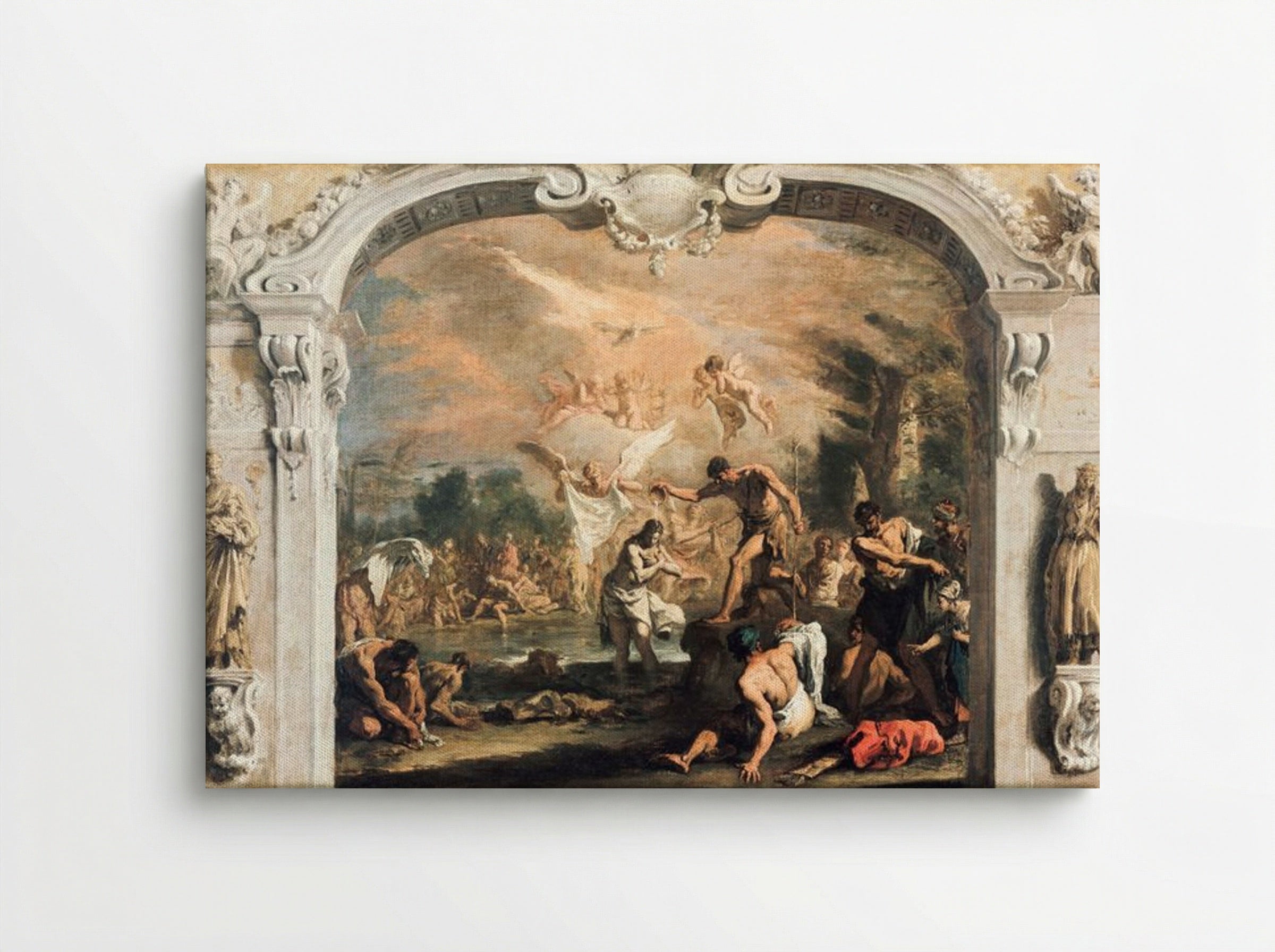 The Baptism of Christ - Sebastiano Ricci - Canvas