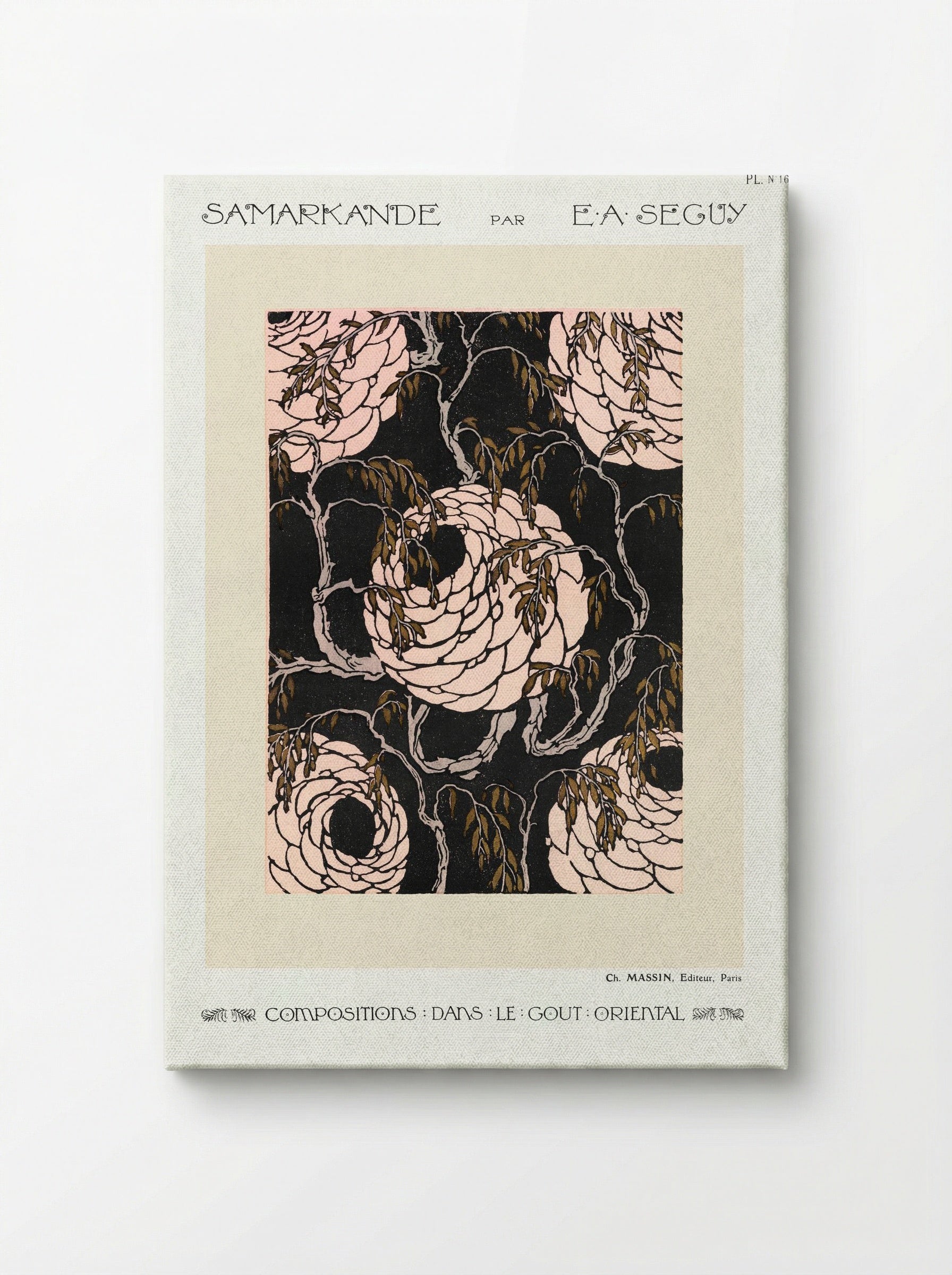 Samarkande, Plate 16 (Floral Composition in the Oriental Style) - Émile-Allain Séguy - Canvas