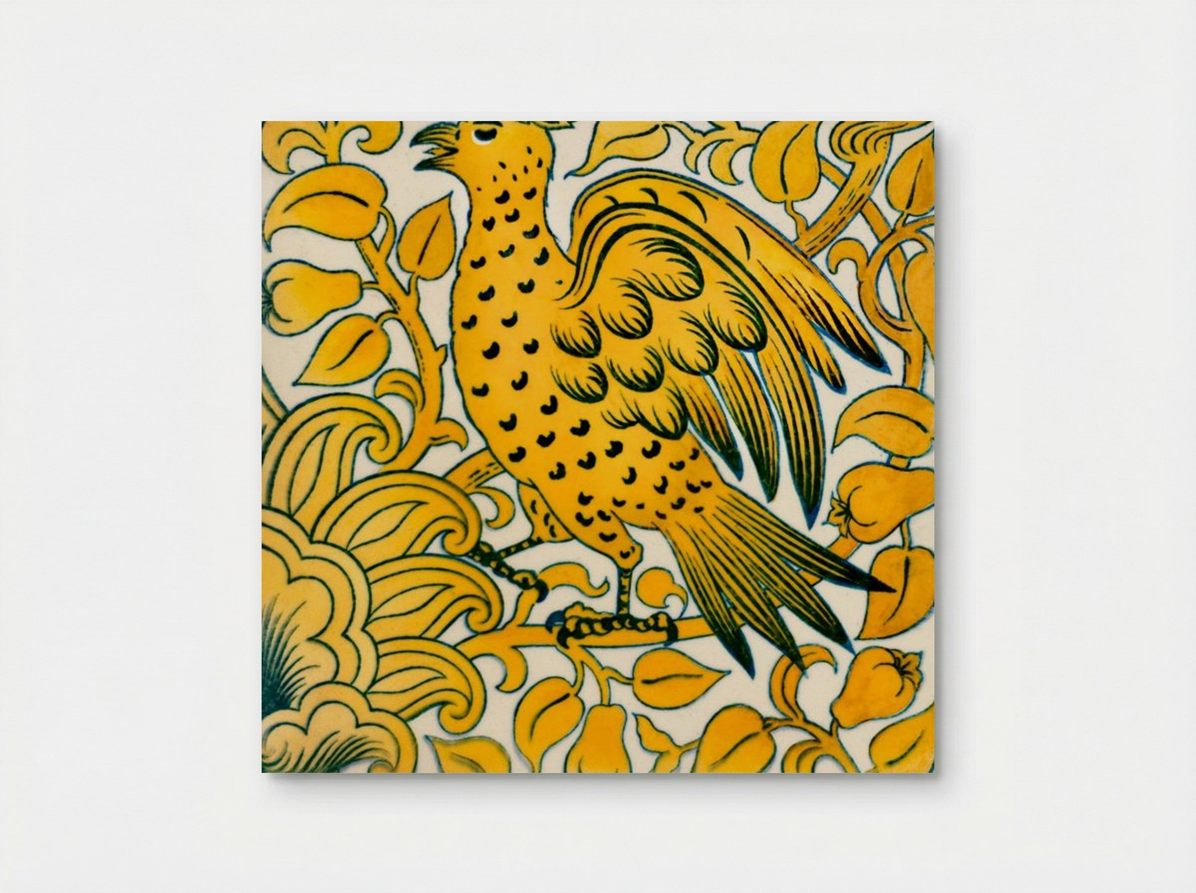 Lustre Tile with Bird Design - William De Morgan - Poster