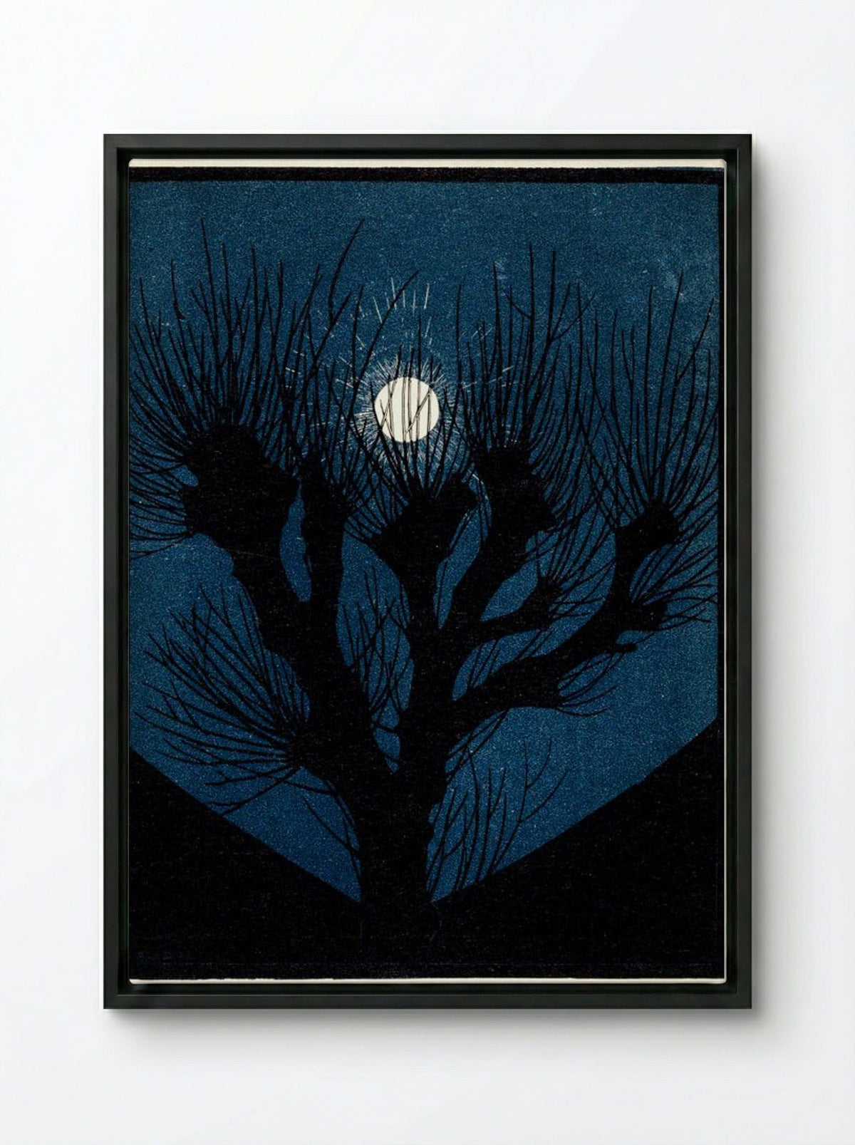 Moon Light - Julie de Graag - Framed Canvas Black