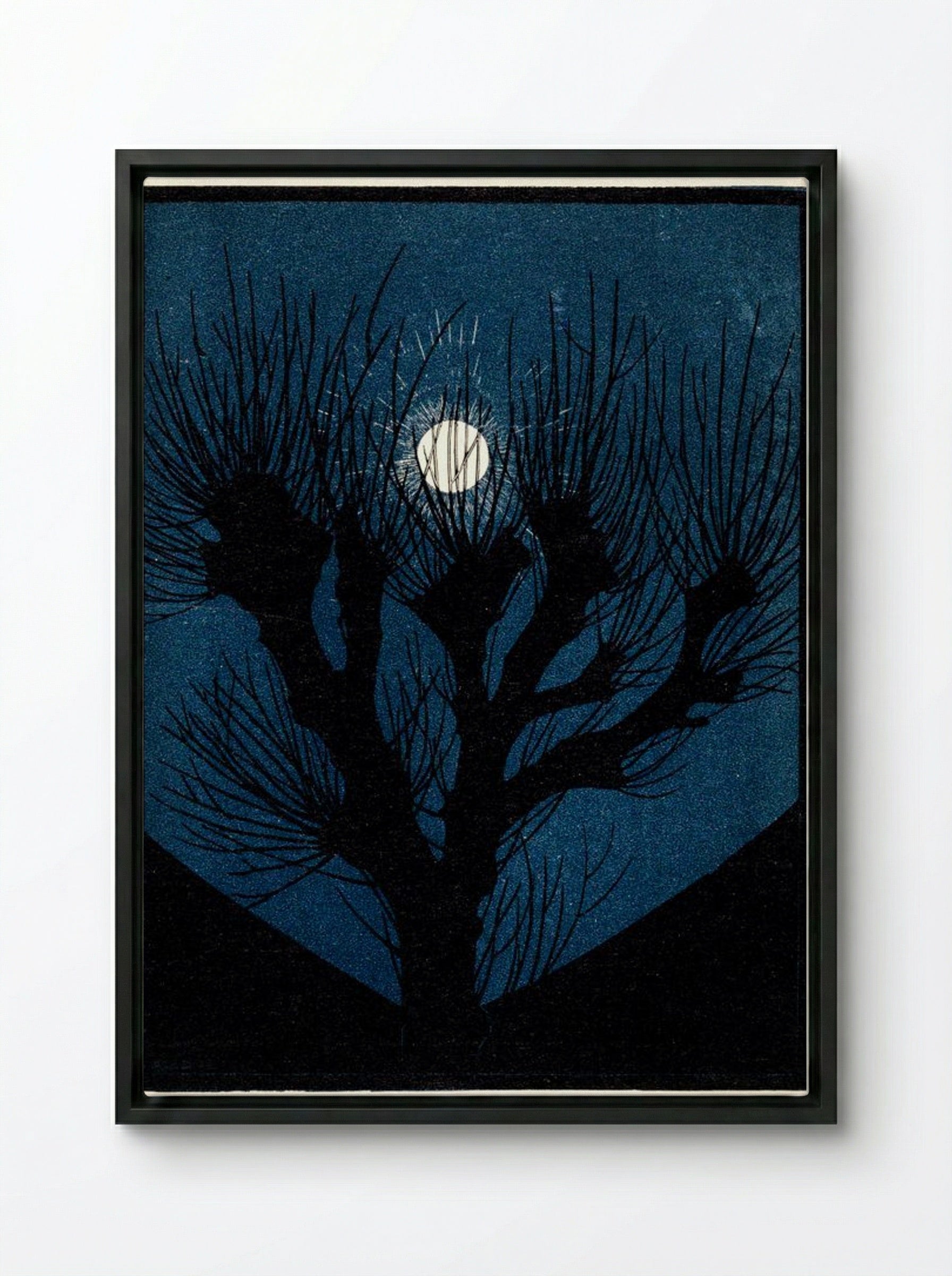 Moon Light - Julie de Graag - Framed Canvas Black