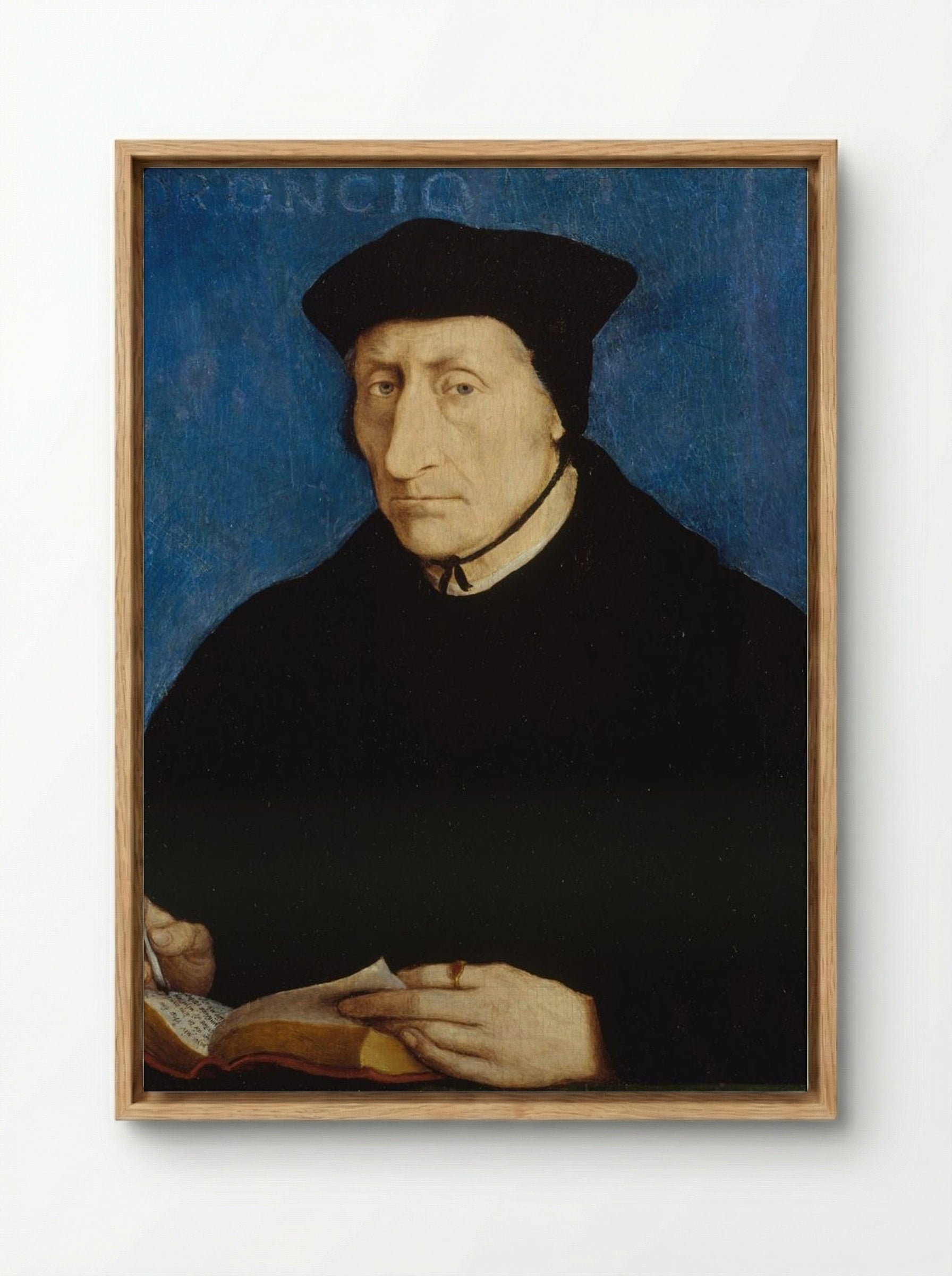 Guillaume Budé - Jean Clouet - Framed Canvas Wood