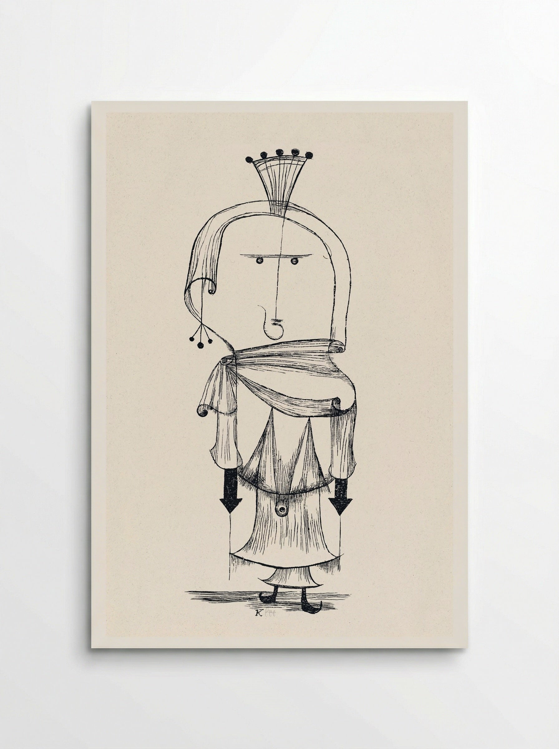Die Hexe mit dem Kamm (Witch with a Comb) - Paul Klee - Poster