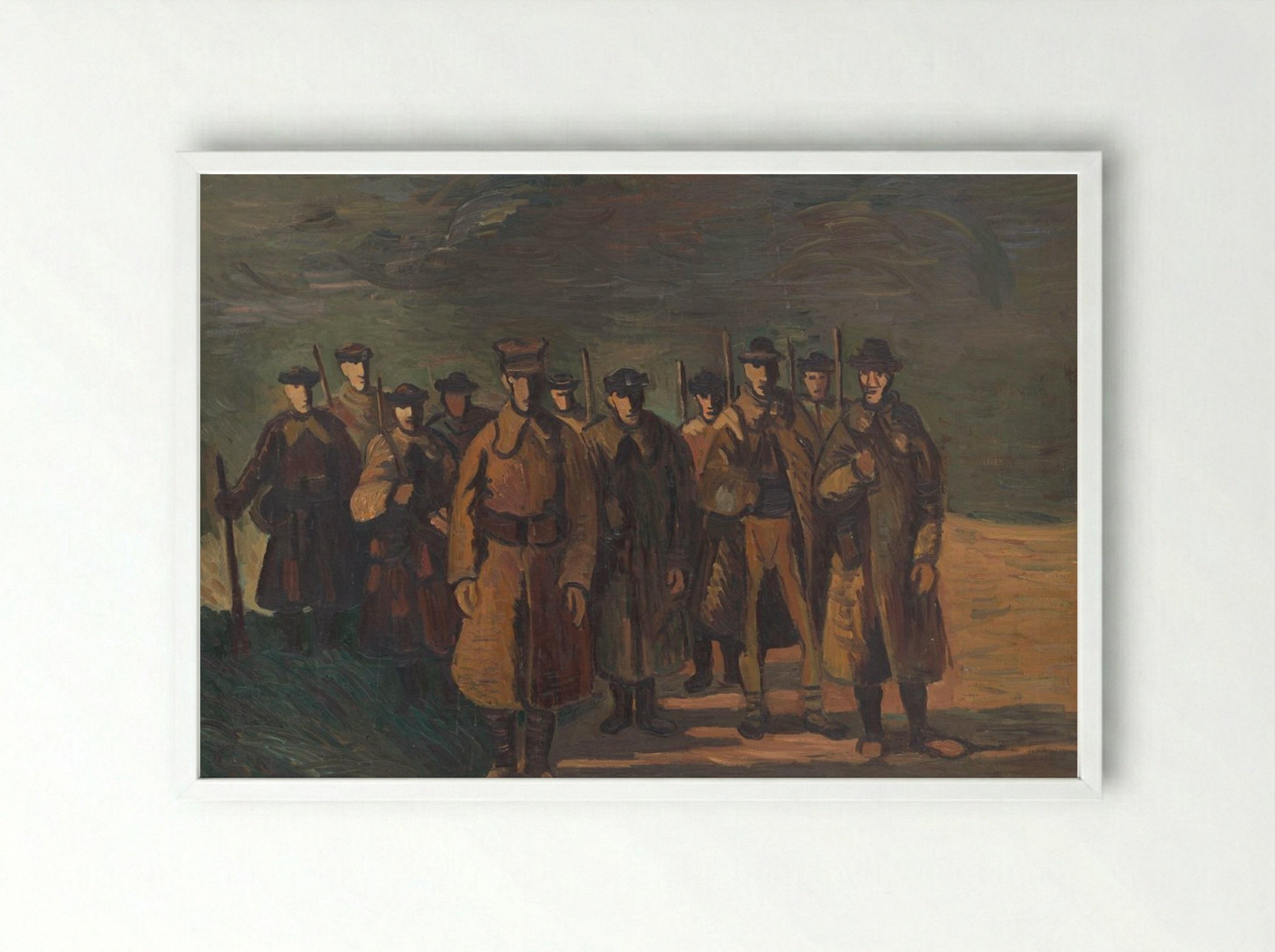 The Watch - Cyprián Majerník - Framed Print White