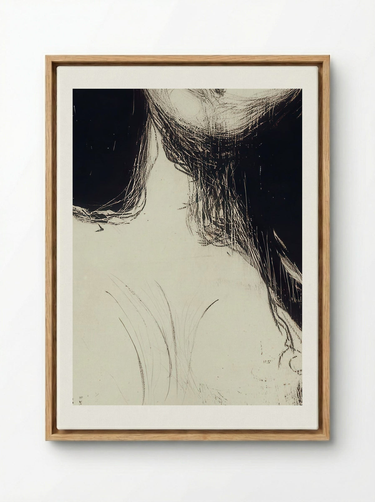 Madonna - Edvard Munch - Framed Canvas Wood