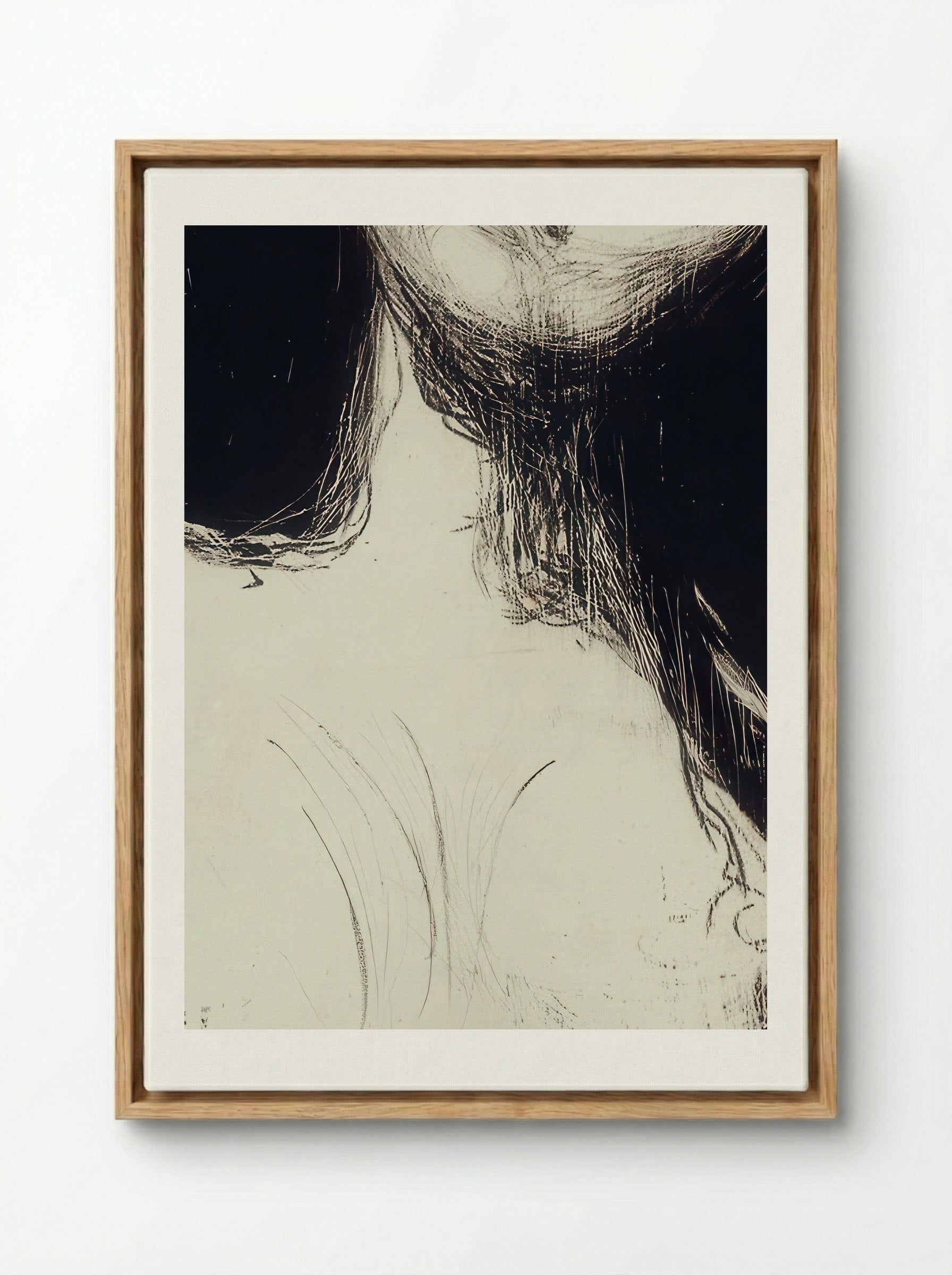 Madonna - Edvard Munch - Framed Canvas Wood