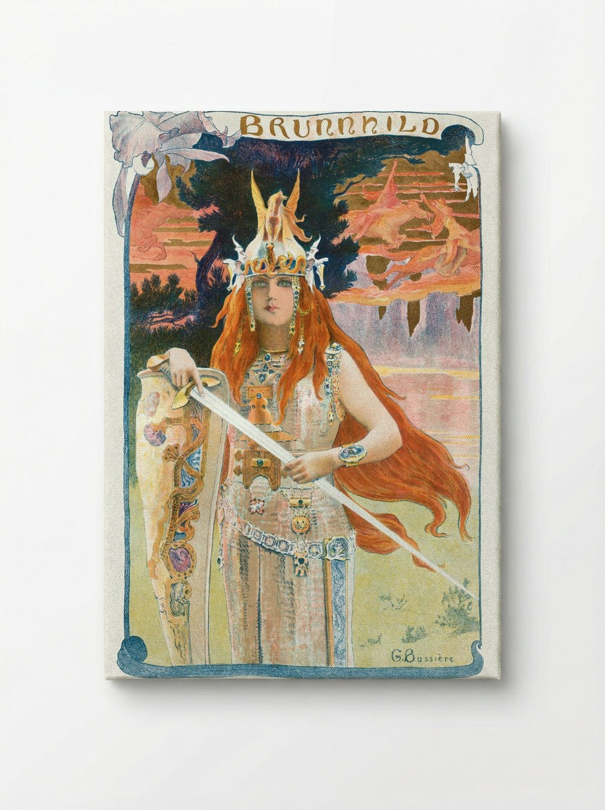 Brunnhild - Gaston Bussière - Canvas