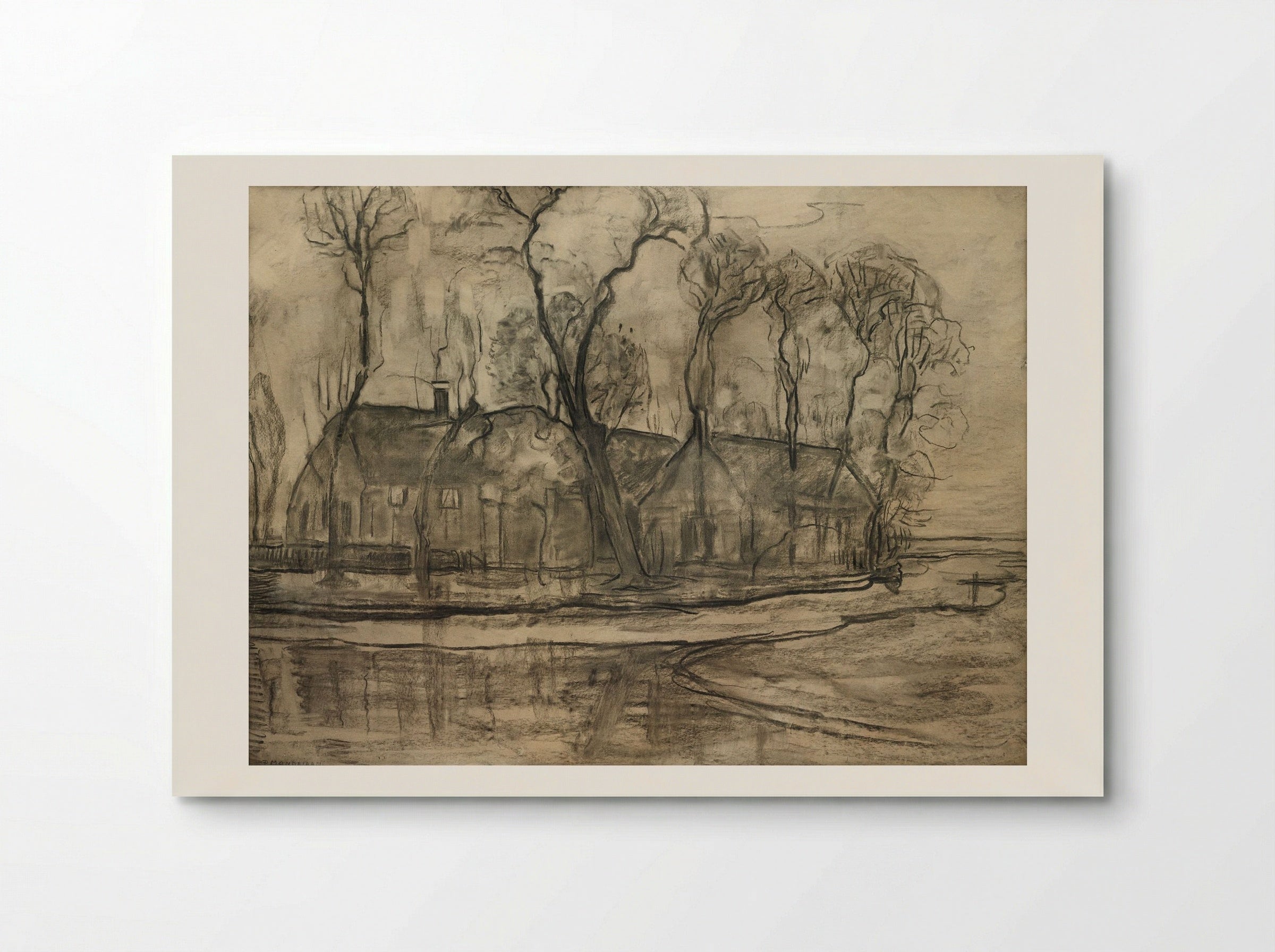Farm Near Duivendrecht, The Sea - Piet Mondrian - Poster