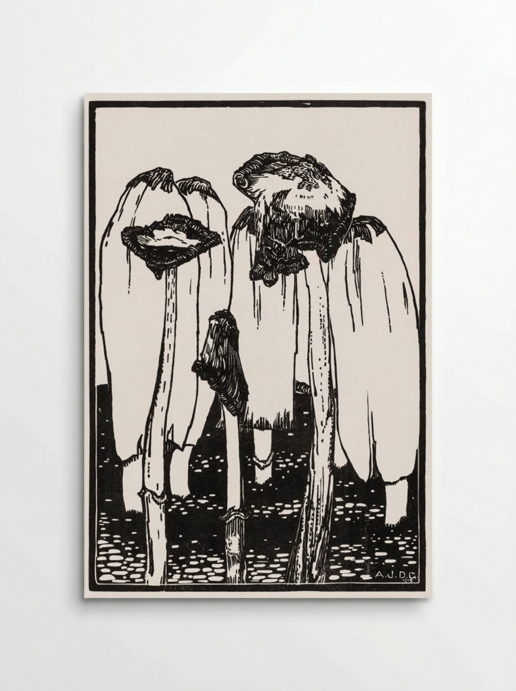 Ink Mushrooms - Julie de Graag - Poster