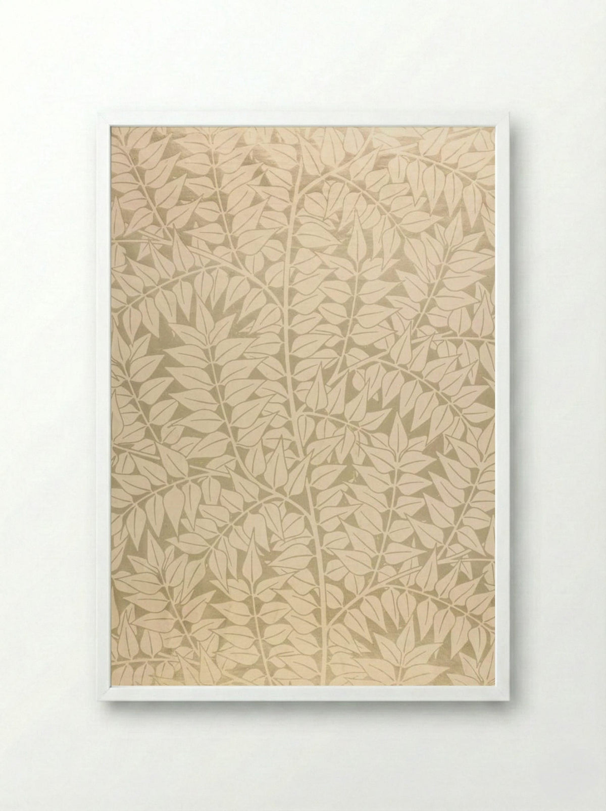 Branch - William Morris - Framed Print White