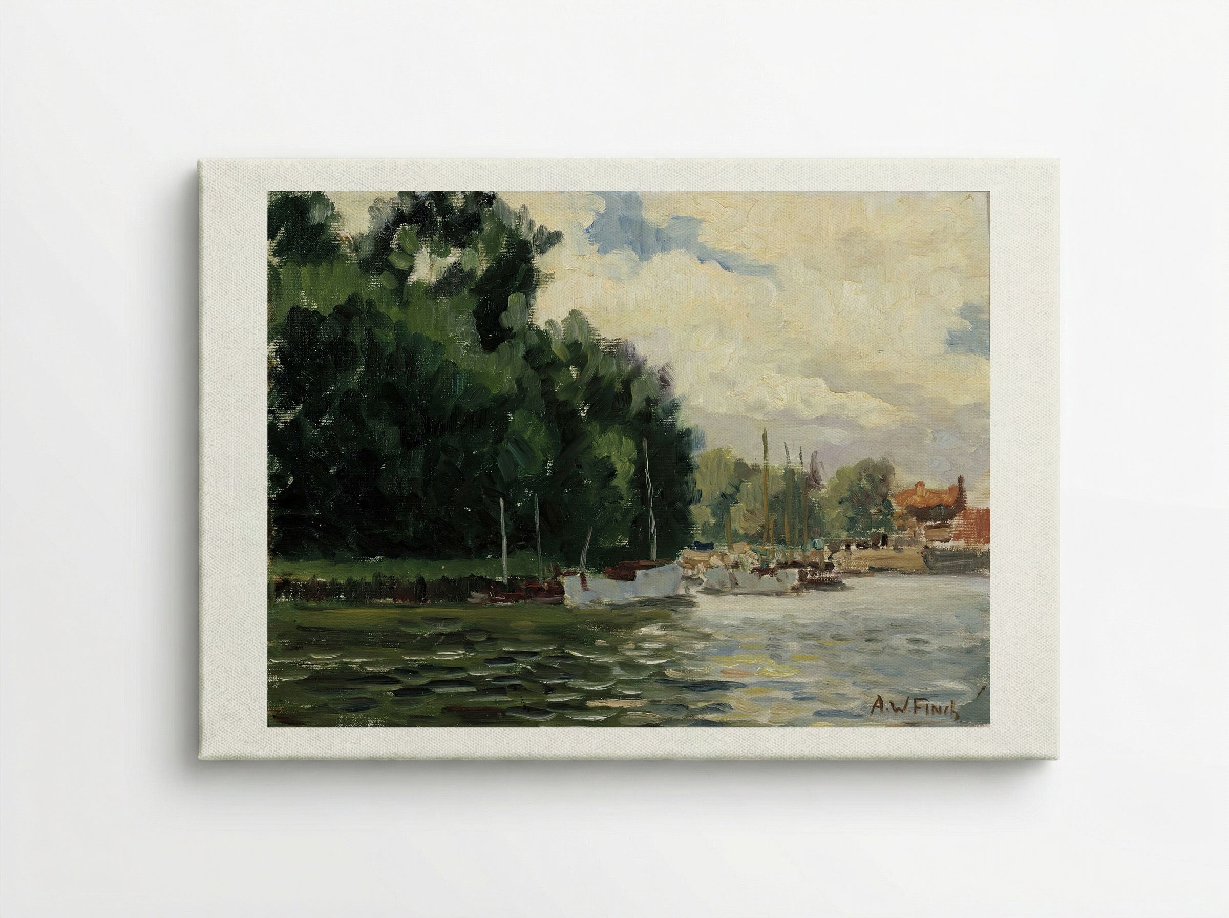 Richmond, Thames - Alfred William Finch - Canvas