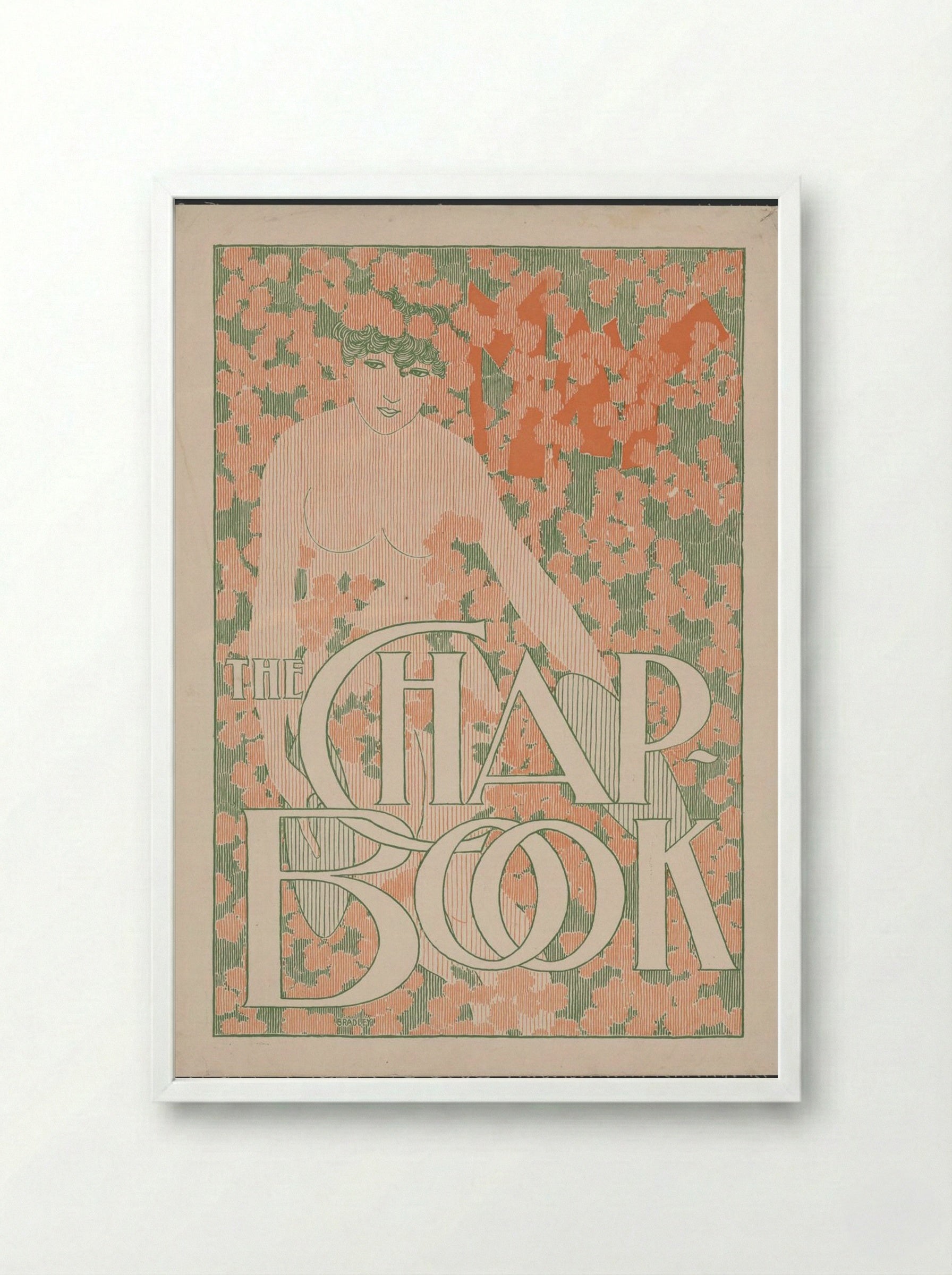 The Chap-Book No. 4, May - Will H. Bradley - Framed Print White