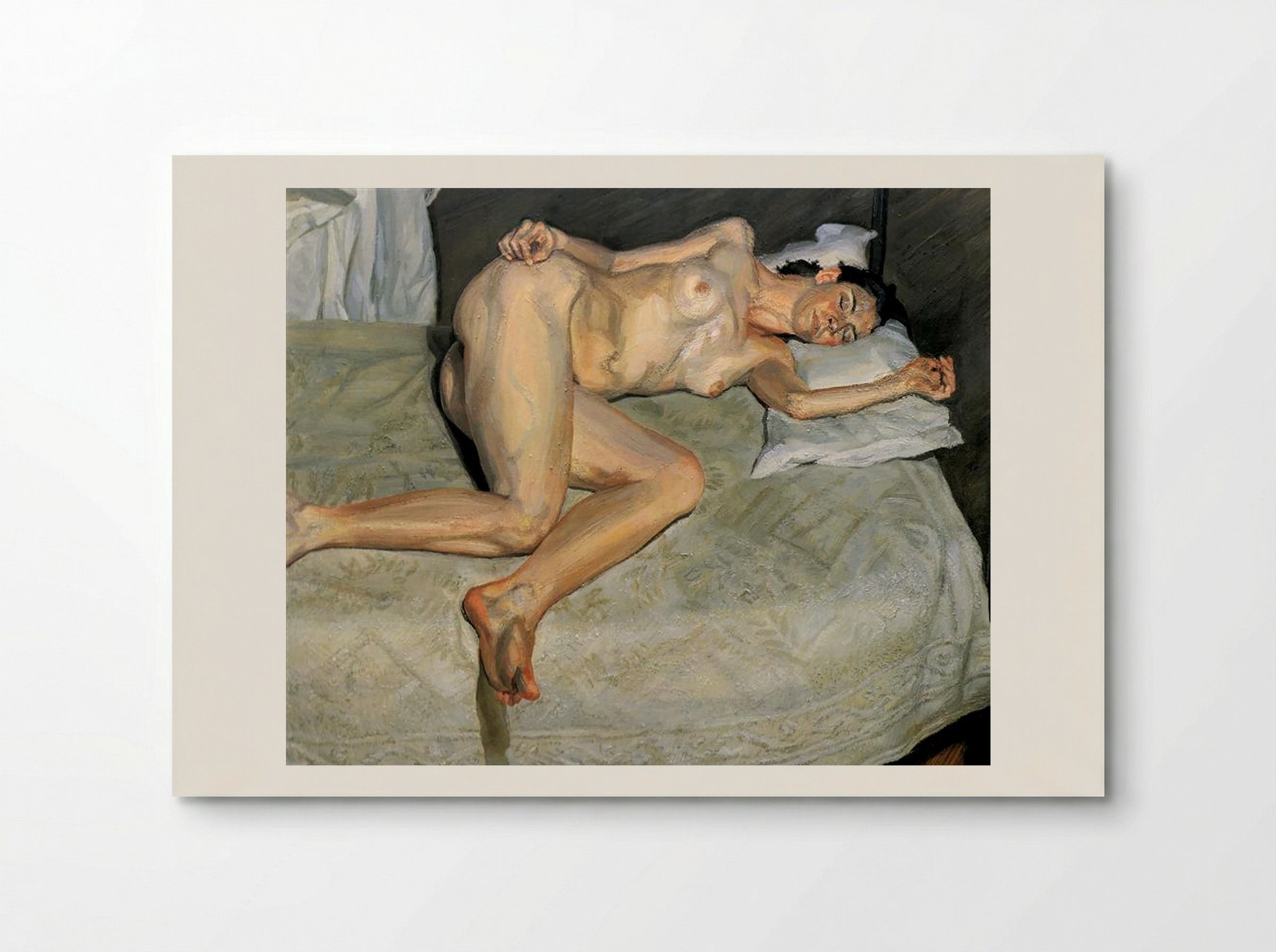 Portrait on a White Cover - Lucian Freud - Poster