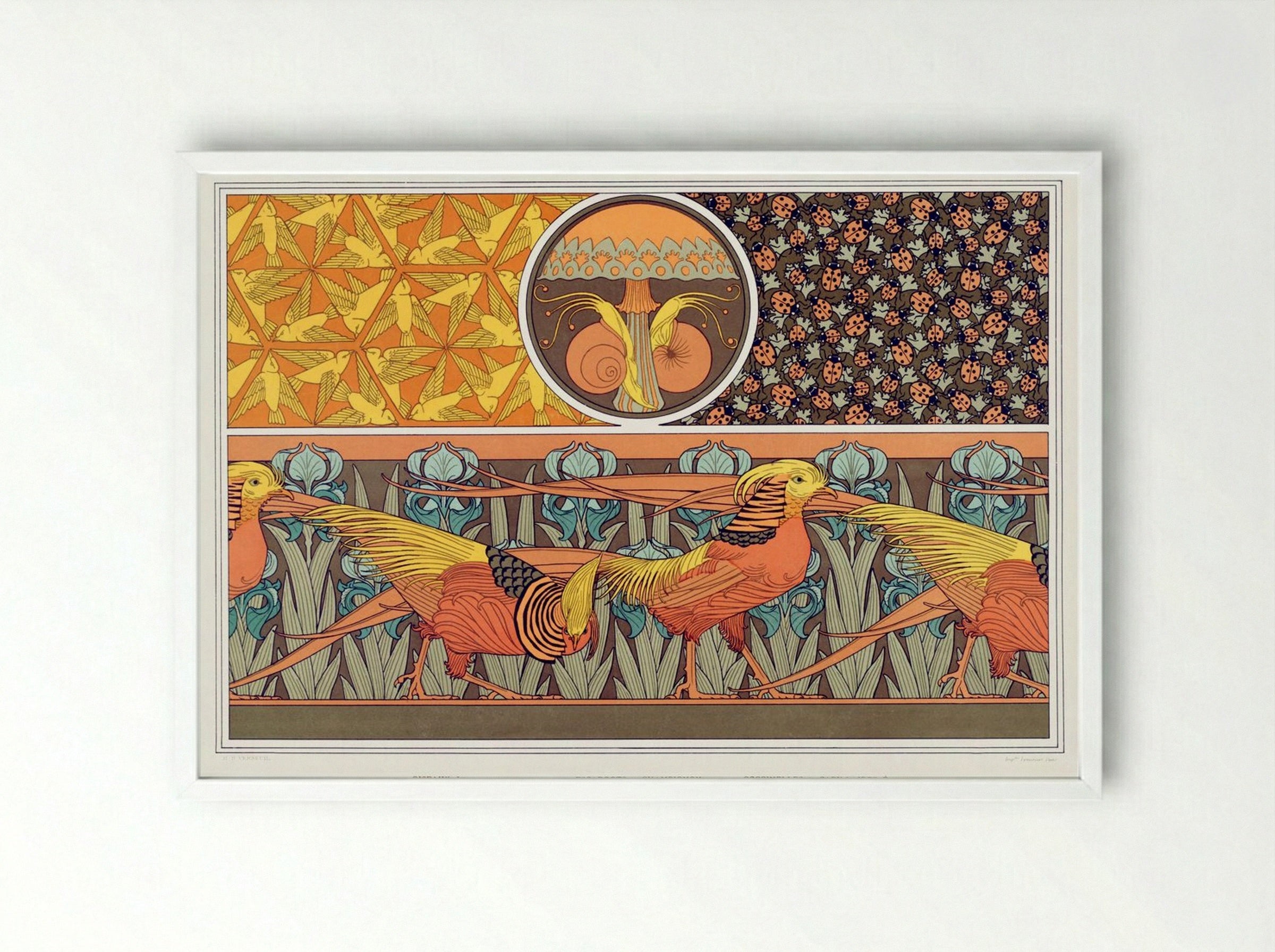 L'Animal dans la Décoration, Plate 47 - Fine Art Print - Framed Print White