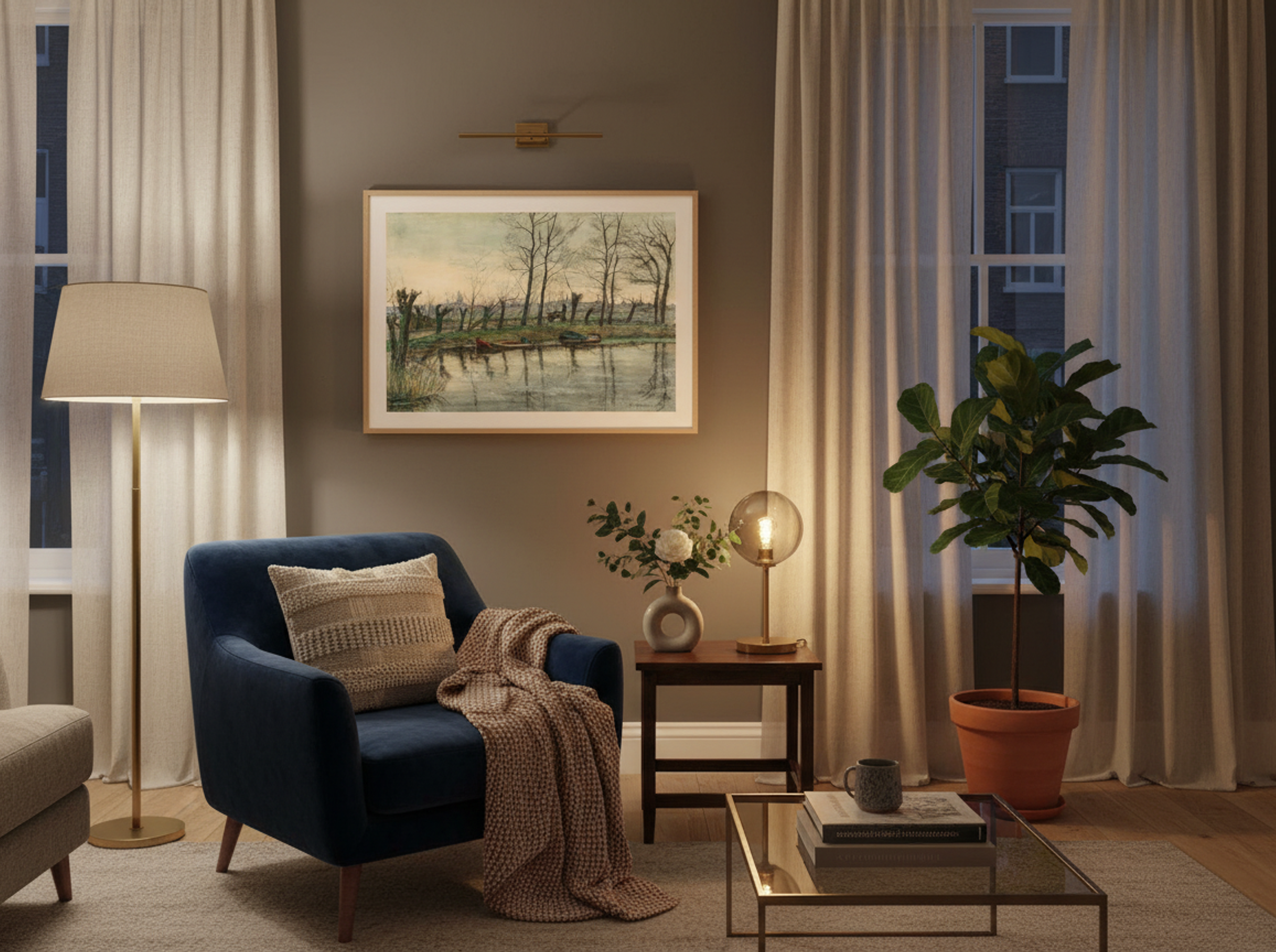 Amsterdam Skyline Viewed from the West - Piet Mondrian - Lifestyle