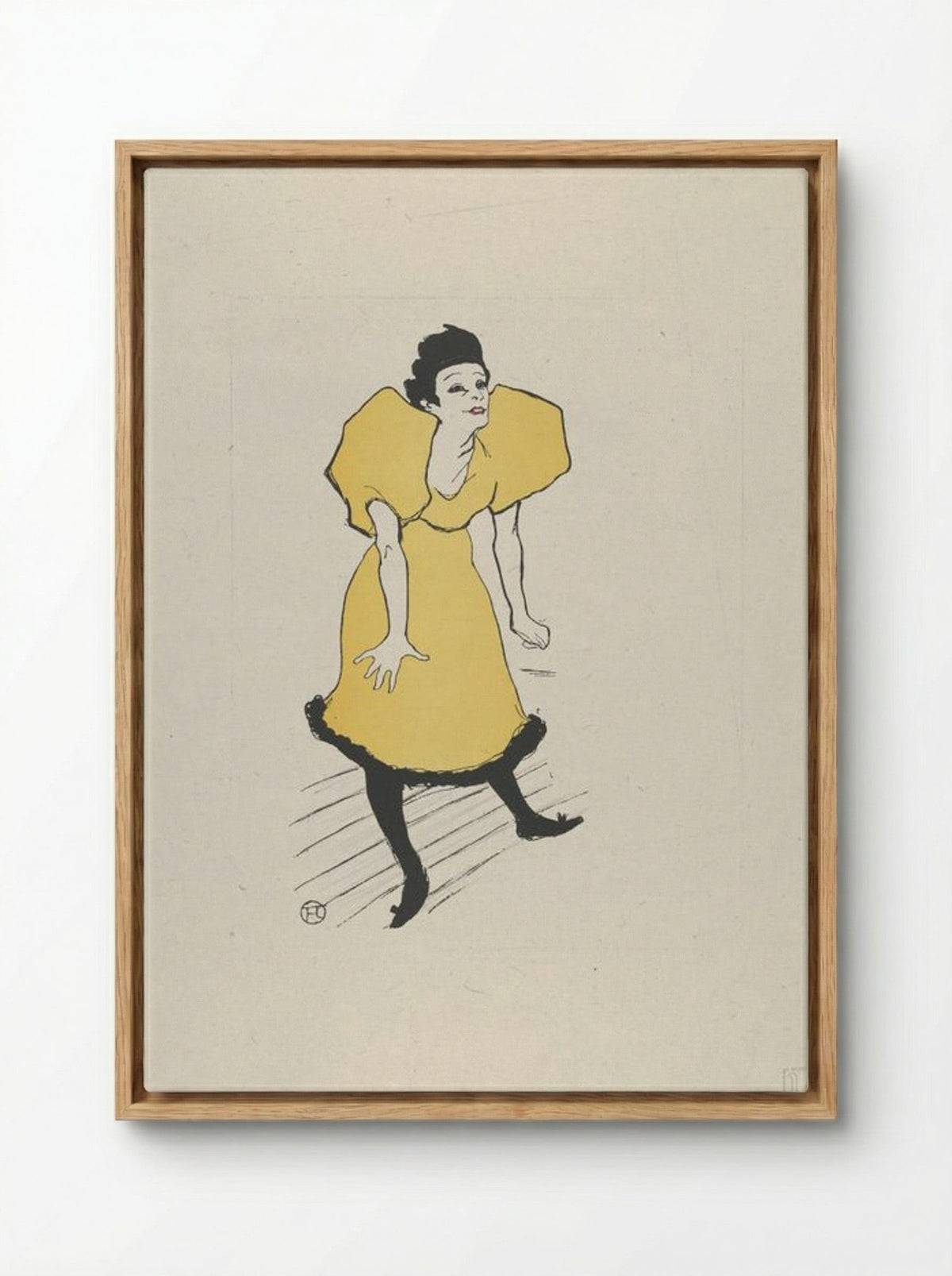 Polaire - Henri de Toulouse-Lautrec - Framed Canvas Wood