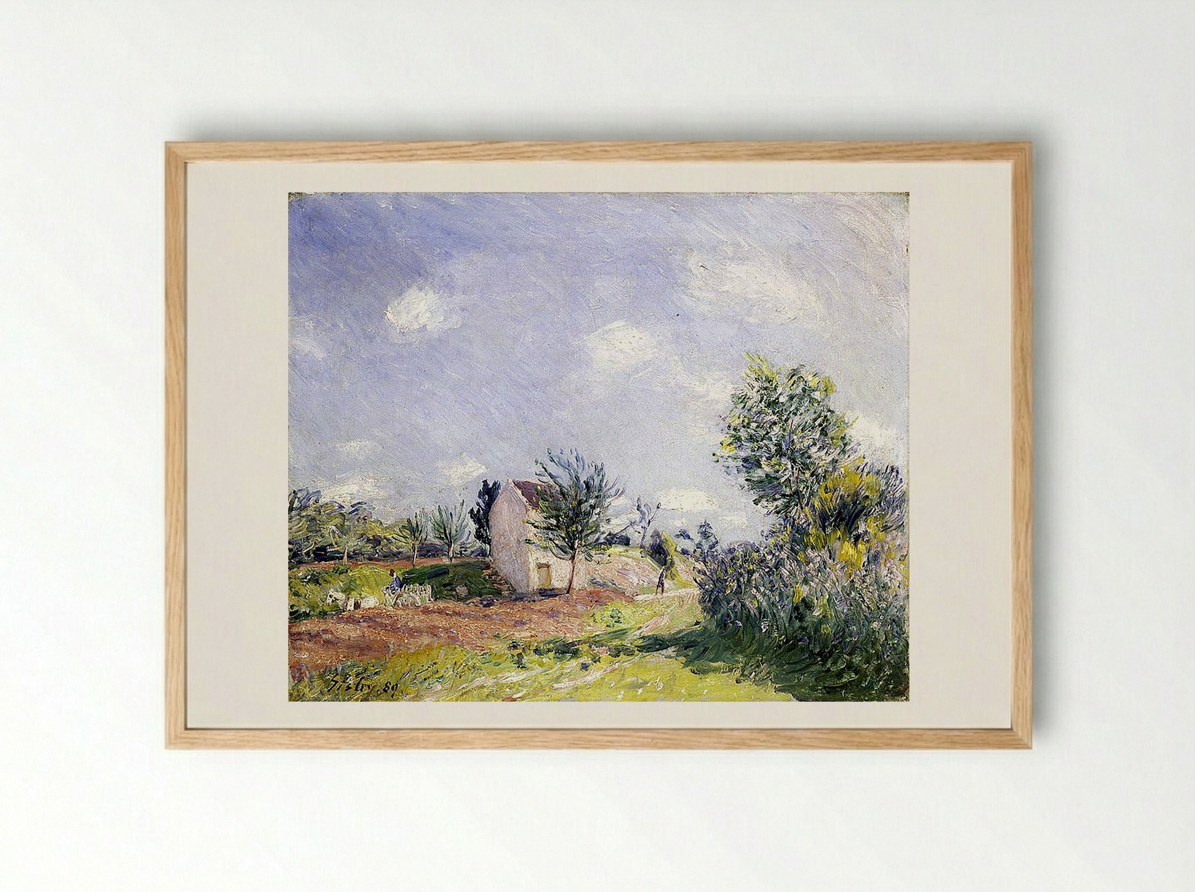Springtime - Alfred Sisley - Framed Print Wood