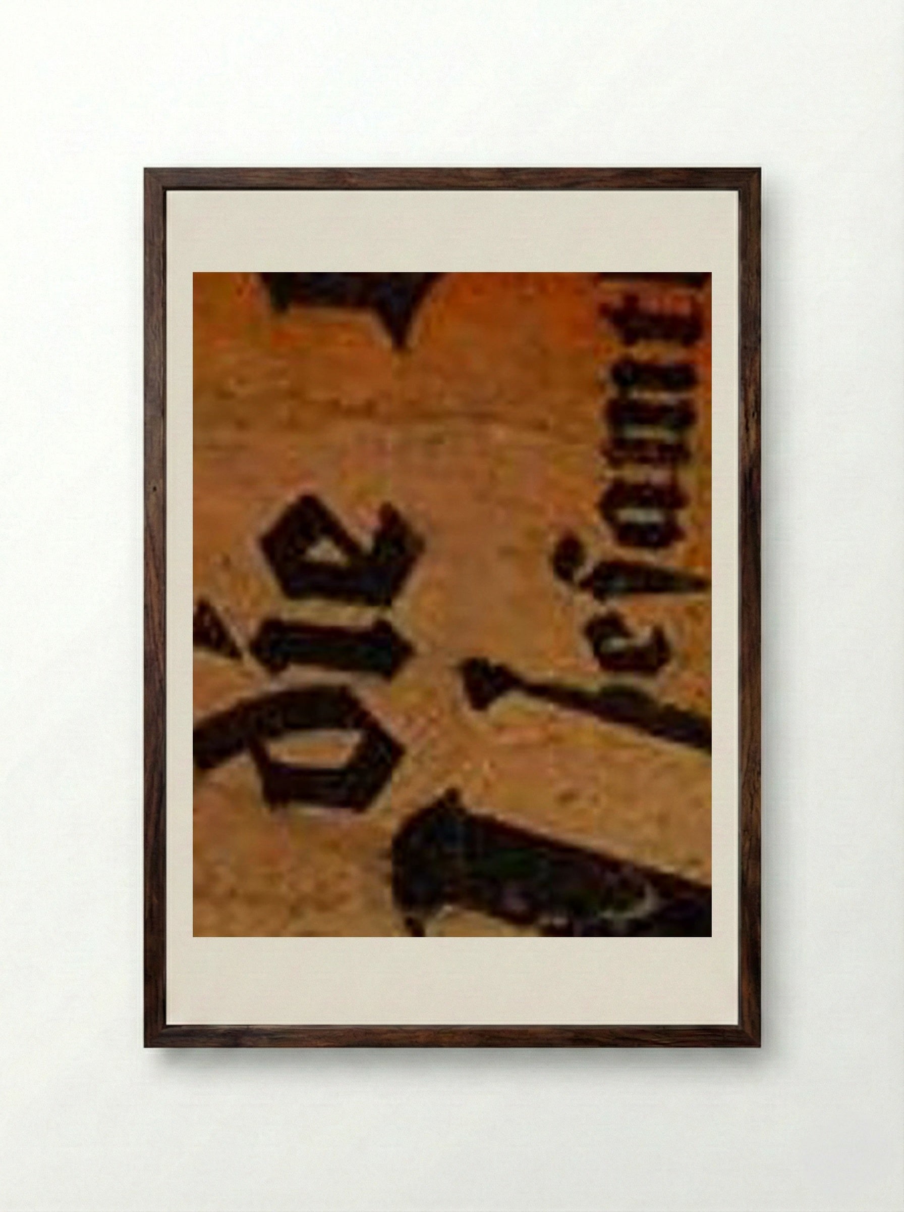 Mai 191 - Kurt Schwitters - Framed Print Dark Wood