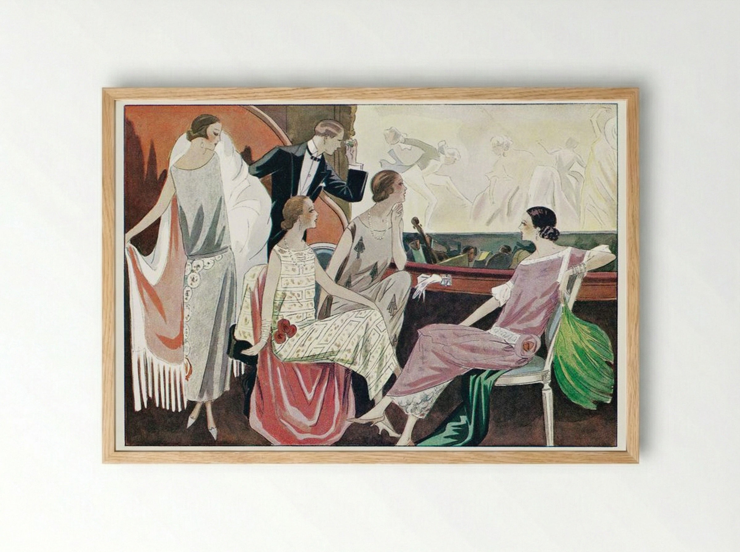 Opera Comique - Edward Henry Molyneux - Framed Print Wood