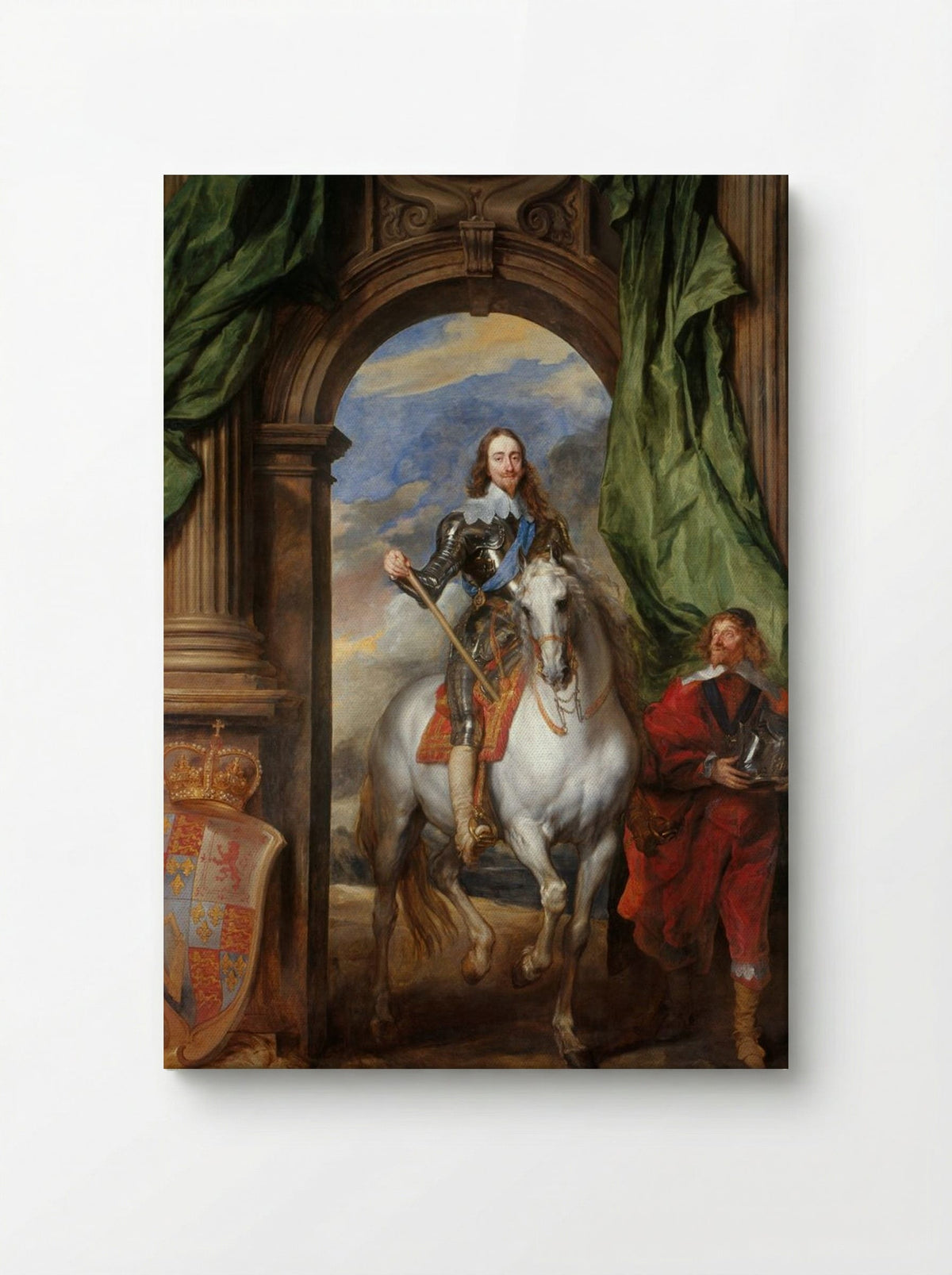 Charles I at the Hunt - Anthony van Dyck - Canvas